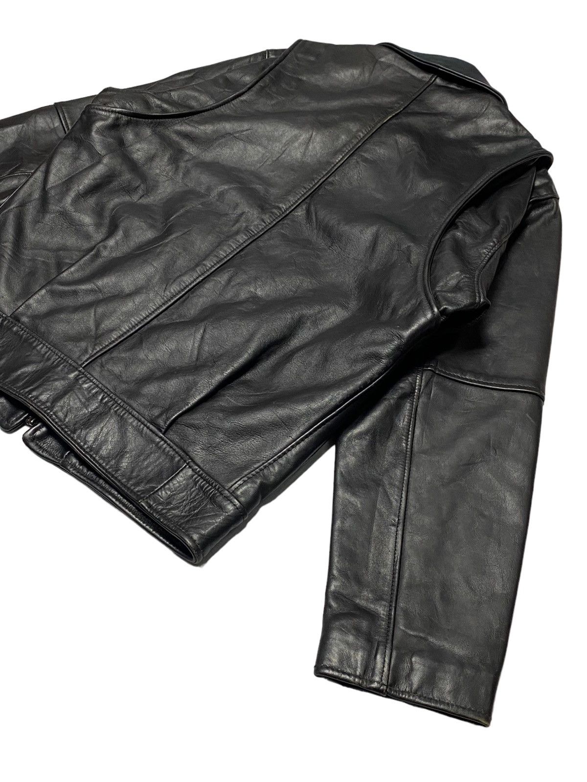 Genuine Leather Vintage Schott N.Y.C Leather Police Jacket Size US M / EU 48-50 / 2 - 20 Thumbnail