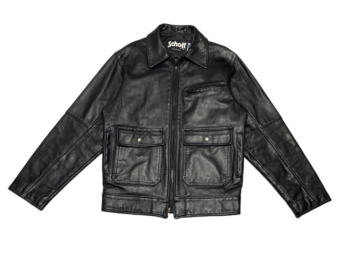 Vintage Schott Leather Police Jacket