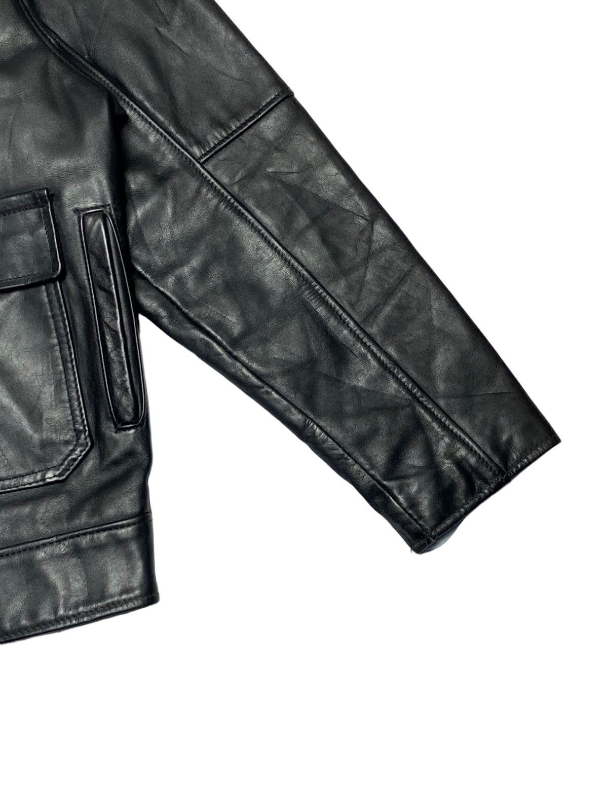 Genuine Leather Vintage Schott N.Y.C Leather Police Jacket Size US M / EU 48-50 / 2 - 17 Thumbnail