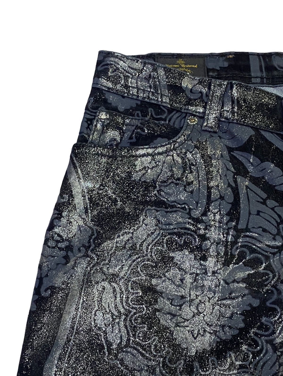 Vivienne Westwood Vivienne Westwood Anglomania x Lee 2010 Printed Pant Skinny Size US 29 - 22 Thumbnail