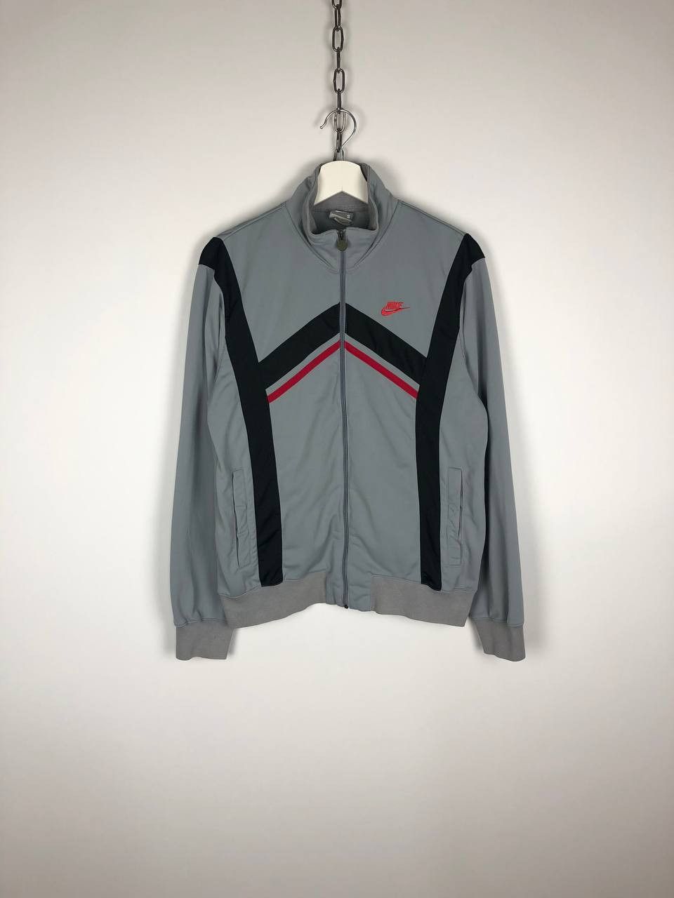 Nike Vintage NIKE Track Top Jacket Embroidered Logo Spellout S Size US S / EU 44-46 / 1 - 1 Thumbnail