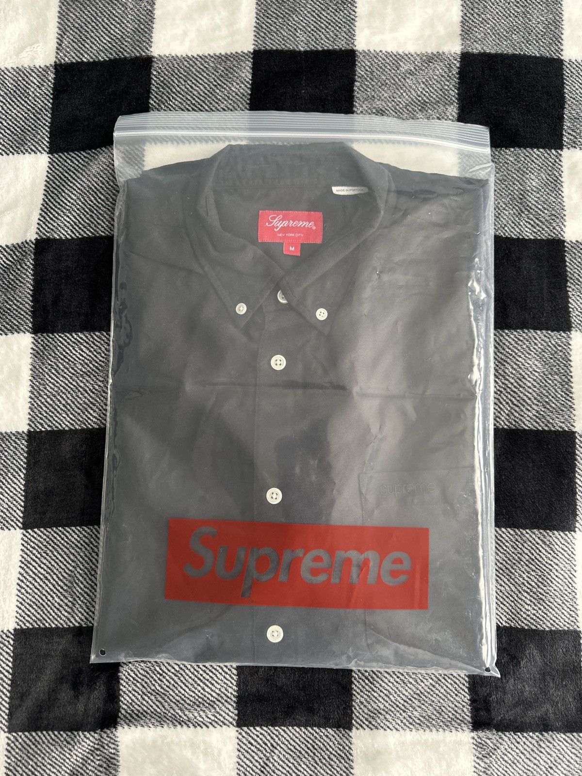 Supreme Supreme Loose Fit S/S Oxford Short Black Medium! | Grailed