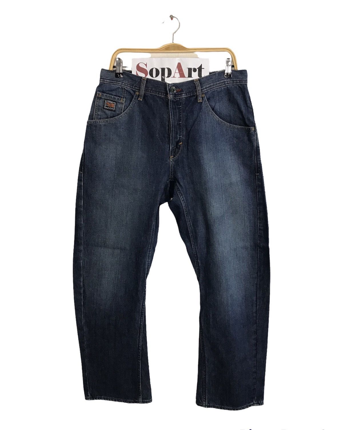 Volcom Vintage Volcom Brand Blue Colour Button Denim Jeans Size US 33 - 1 Thumbnail