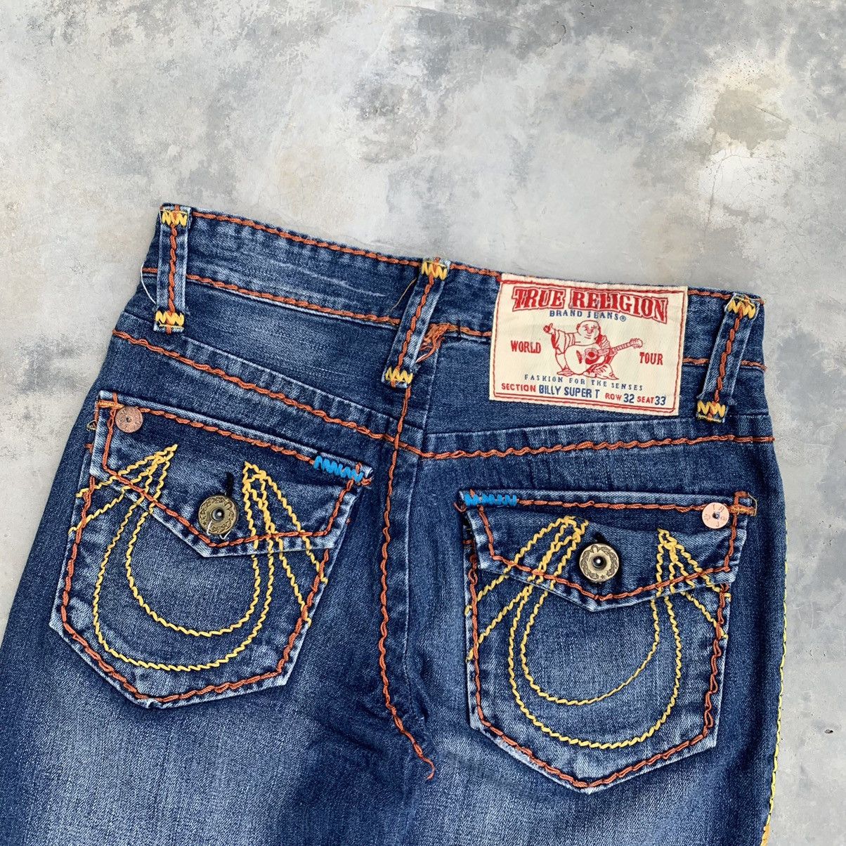 True Religion True Religion Billy Super T Denim Size US 30 / EU 46 - 3 Thumbnail