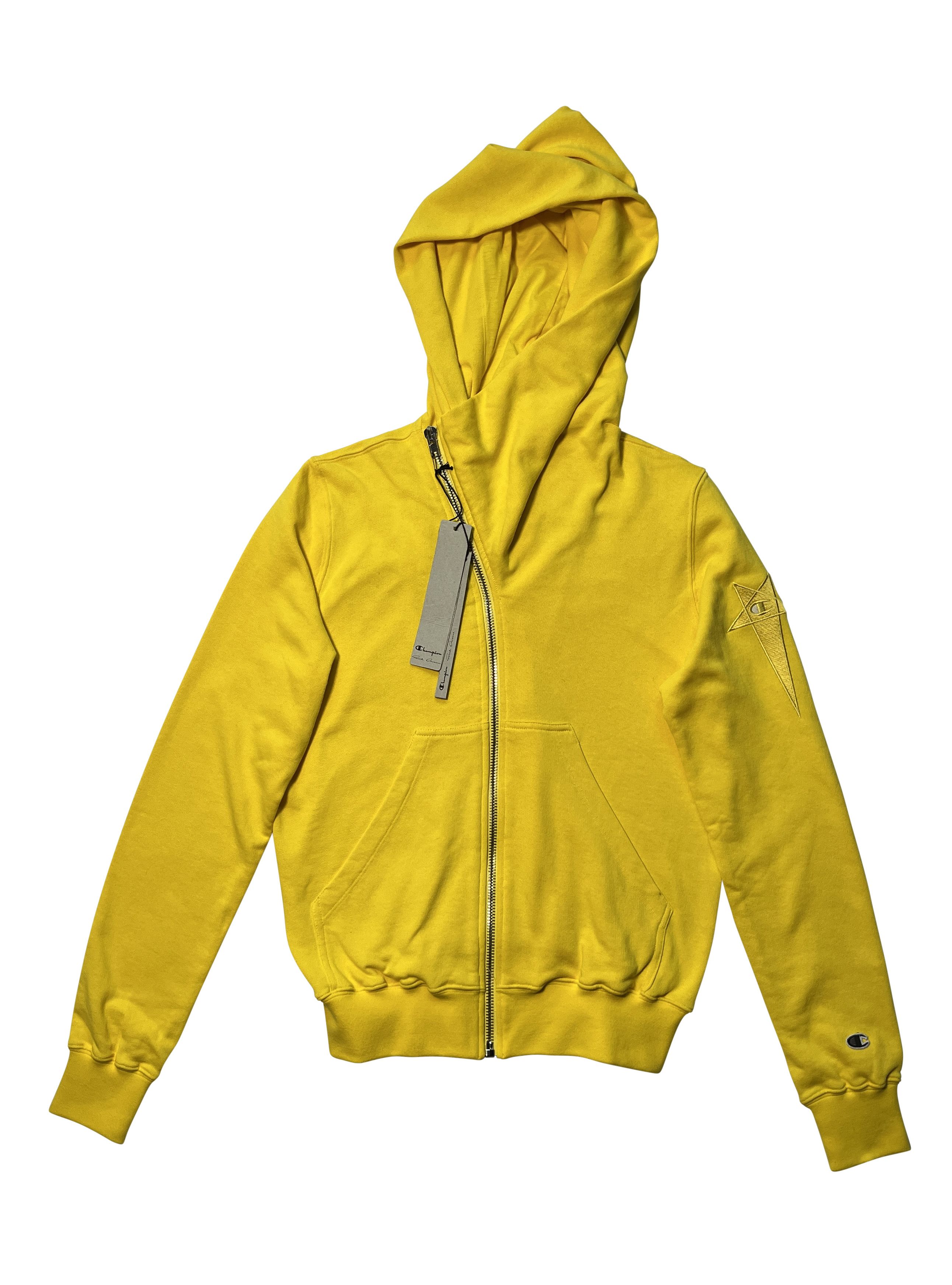 Champion sweater zip up yellow best sale