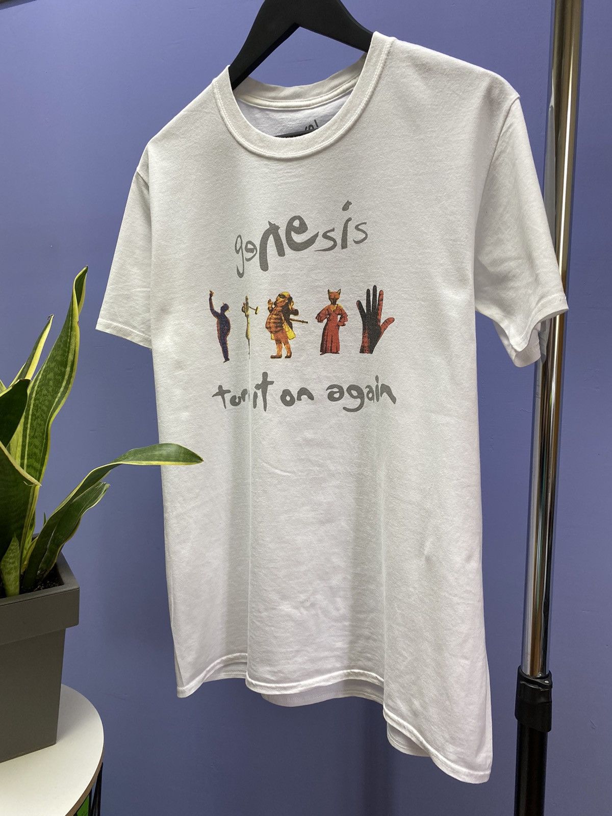 Other Genesis Turn It On Again 2014 White Band T Shirt Size US L / EU 52-54 / 3 - 2 Thumbnail