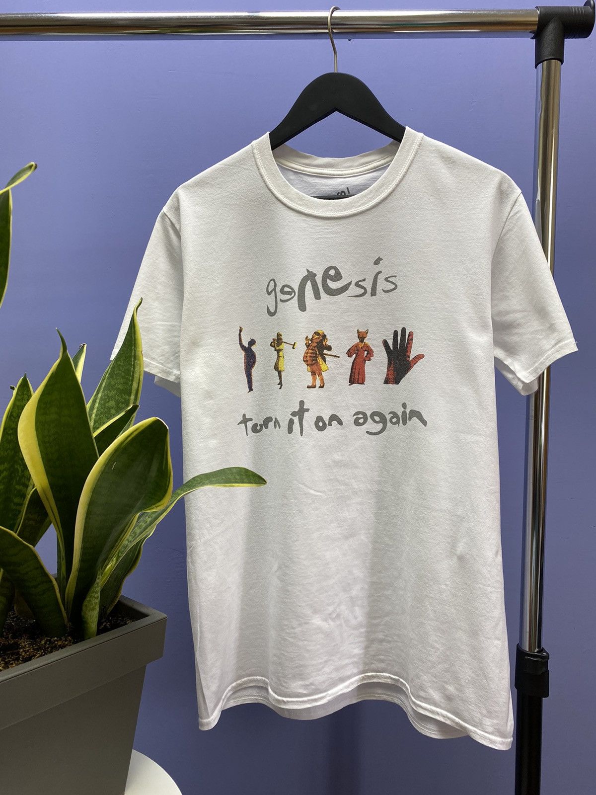 Other Genesis Turn It On Again 2014 White Band T Shirt Size US L / EU 52-54 / 3 - 1 Thumbnail