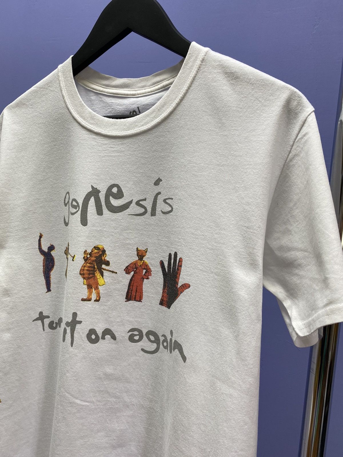 Other Genesis Turn It On Again 2014 White Band T Shirt Size US L / EU 52-54 / 3 - 8 Thumbnail