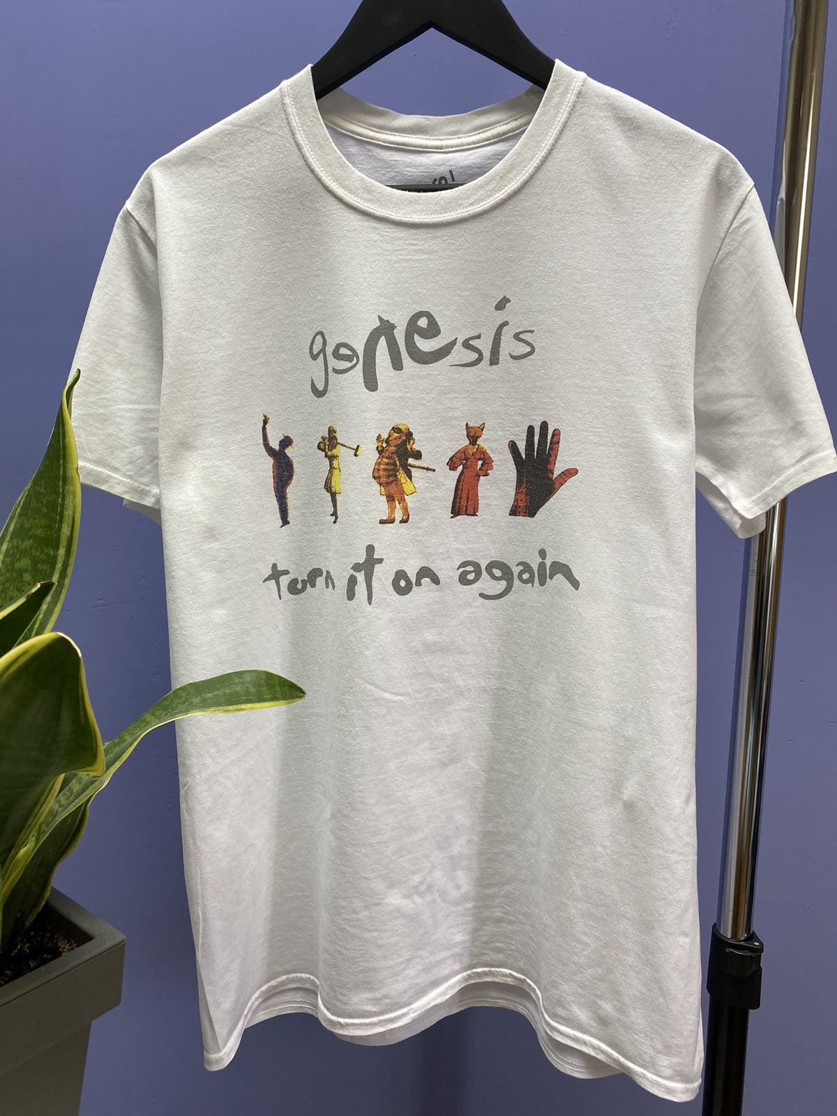 Other Genesis Turn It On Again 2014 White Band T Shirt Size US L / EU 52-54 / 3 - 6 Thumbnail