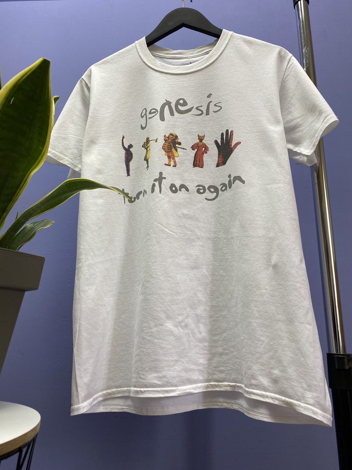 Other Genesis Turn It On Again 2014 White Band T Shirt Size US L / EU 52-54 / 3 - 4 Thumbnail