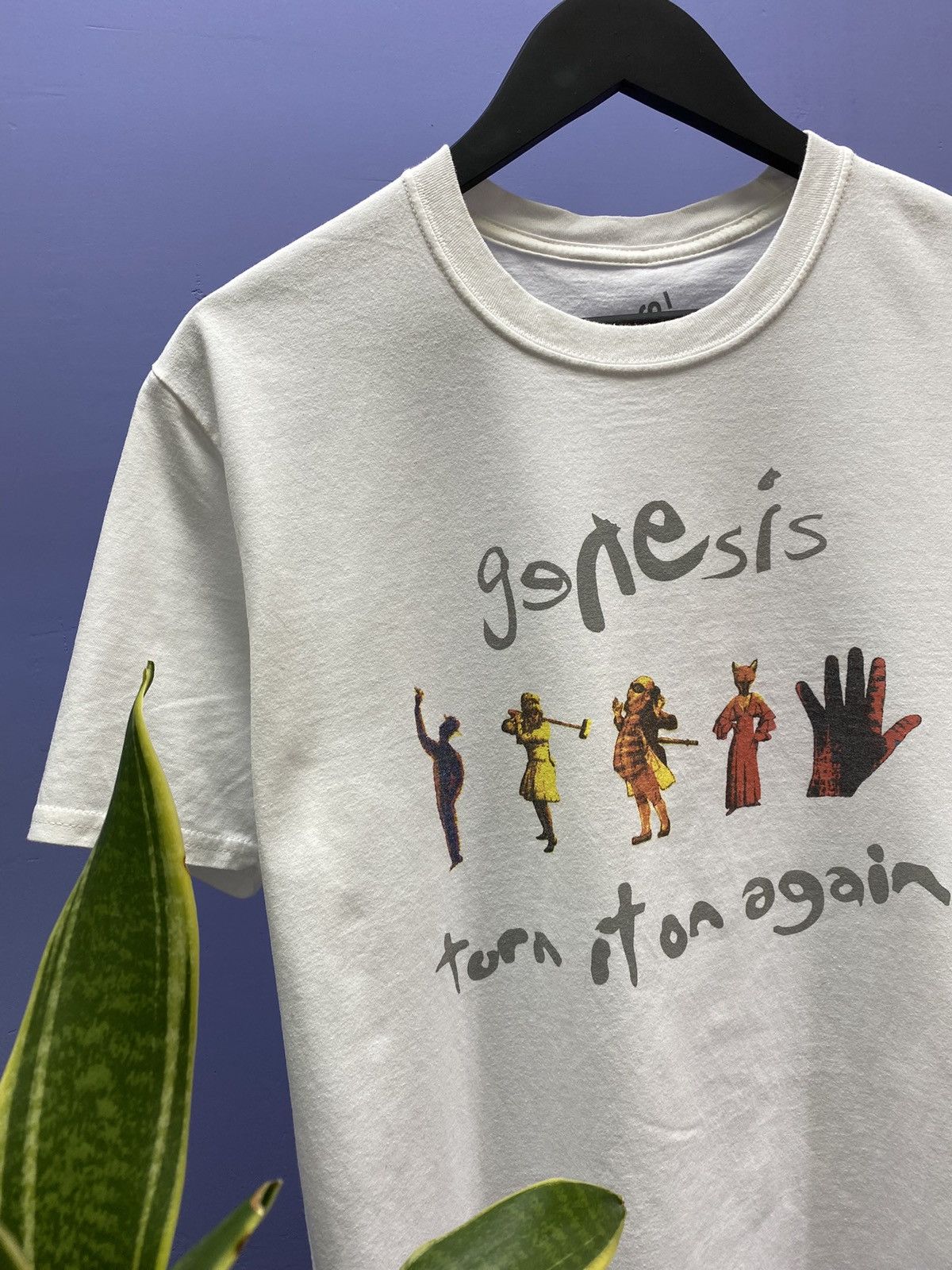 Other Genesis Turn It On Again 2014 White Band T Shirt Size US L / EU 52-54 / 3 - 7 Thumbnail