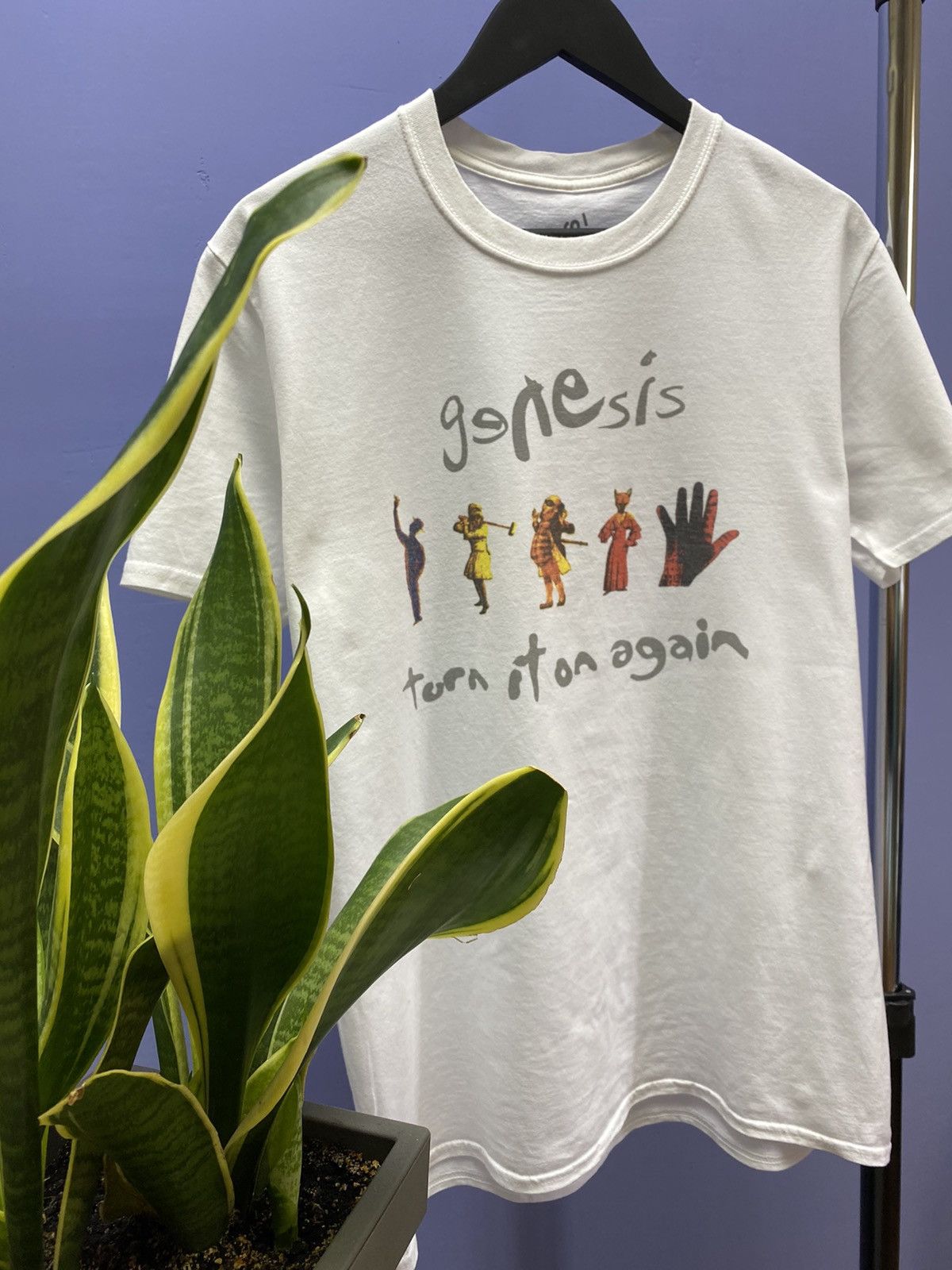 Other Genesis Turn It On Again 2014 White Band T Shirt Size US L / EU 52-54 / 3 - 3 Thumbnail