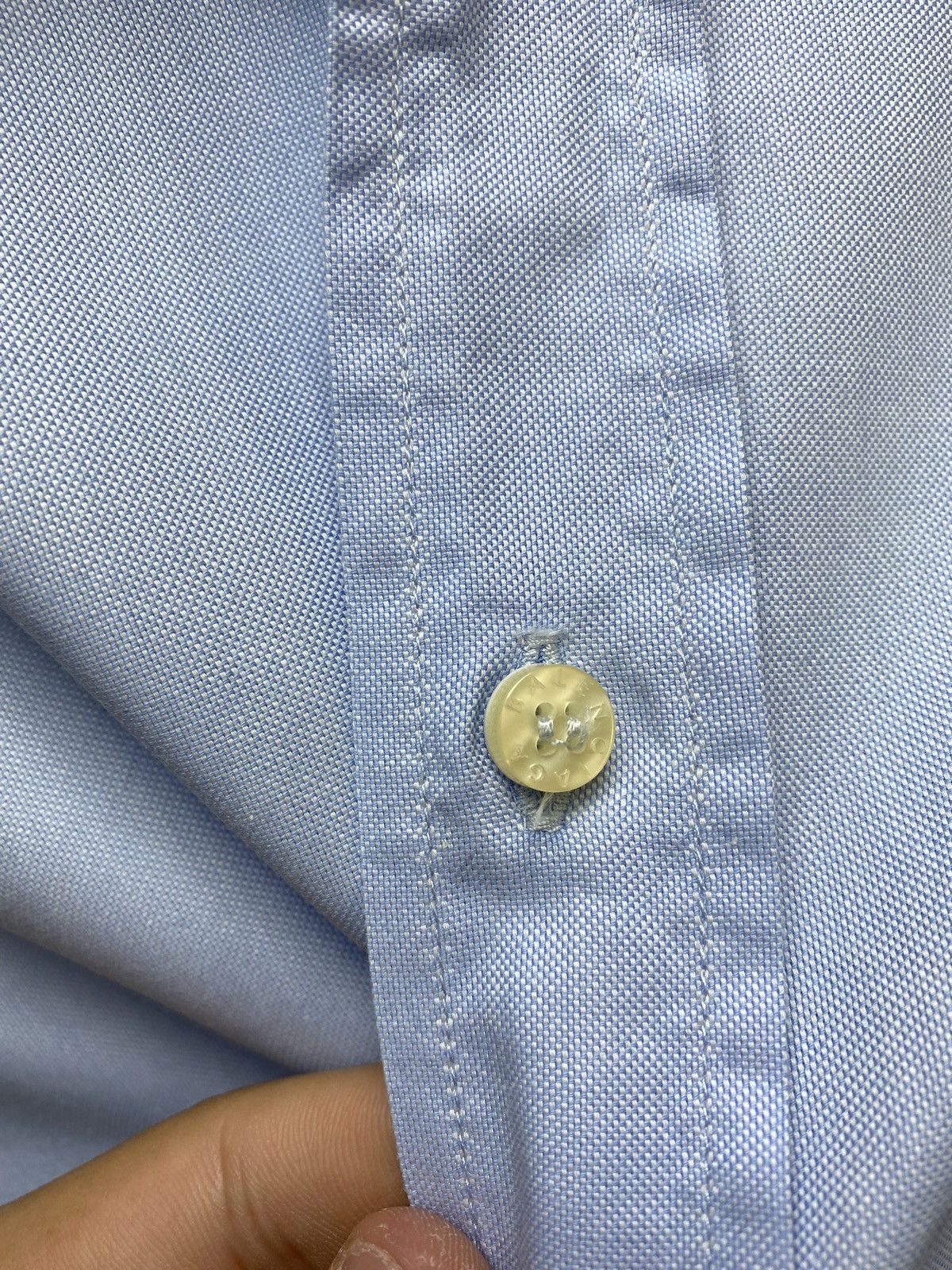 Balenciaga Balenciaga Button Up Blue Shirt Size 44 17 1/2 Size US XL / EU 56 / 4 - 10 Thumbnail