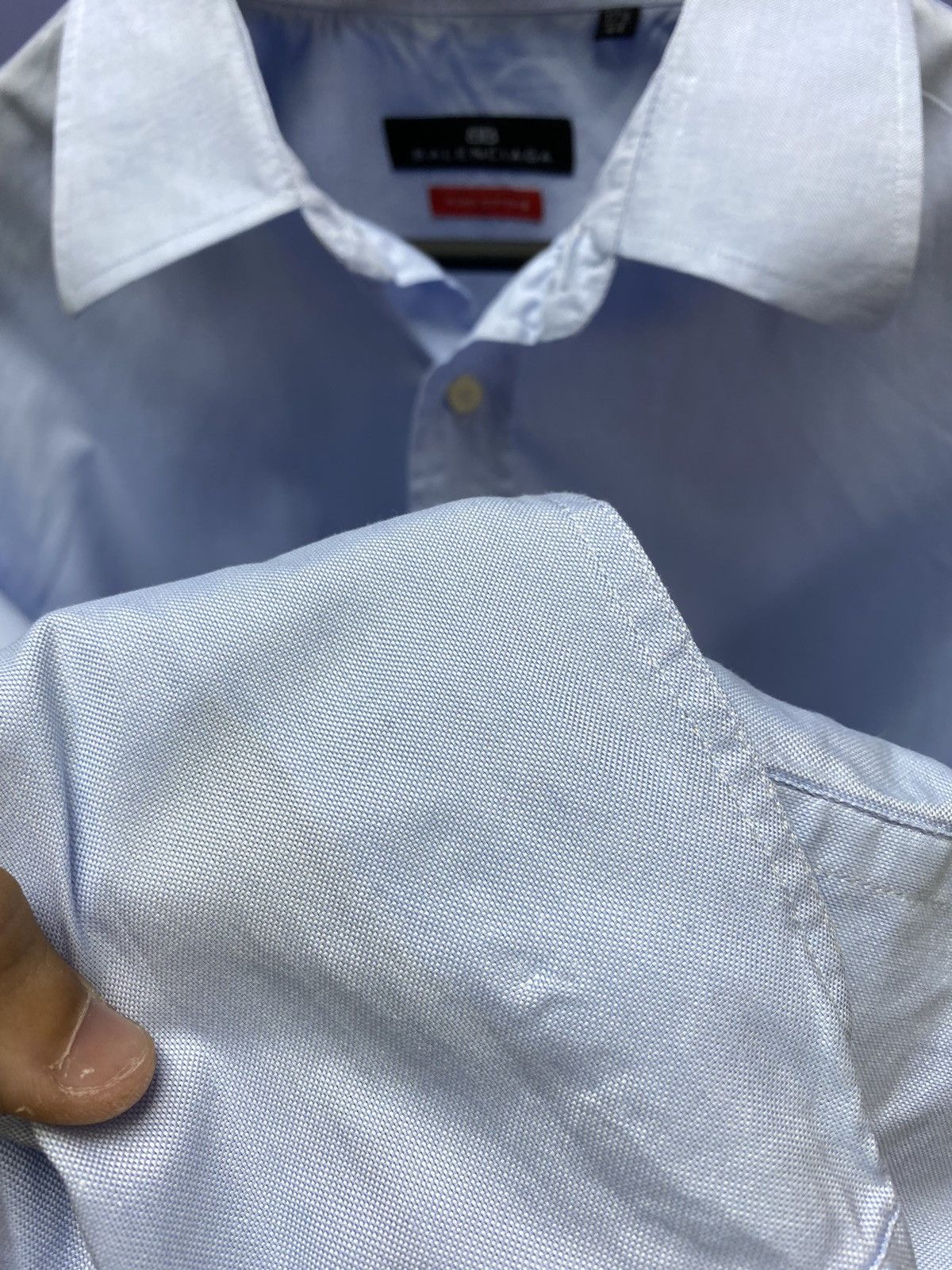 Balenciaga Balenciaga Button Up Blue Shirt Size 44 17 1/2 Size US XL / EU 56 / 4 - 16 Thumbnail