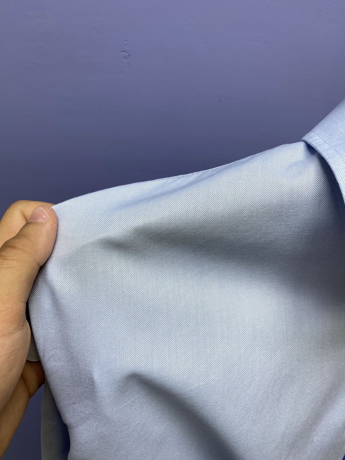 Balenciaga Balenciaga Button Up Blue Shirt Size 44 17 1/2 Size US XL / EU 56 / 4 - 8 Thumbnail