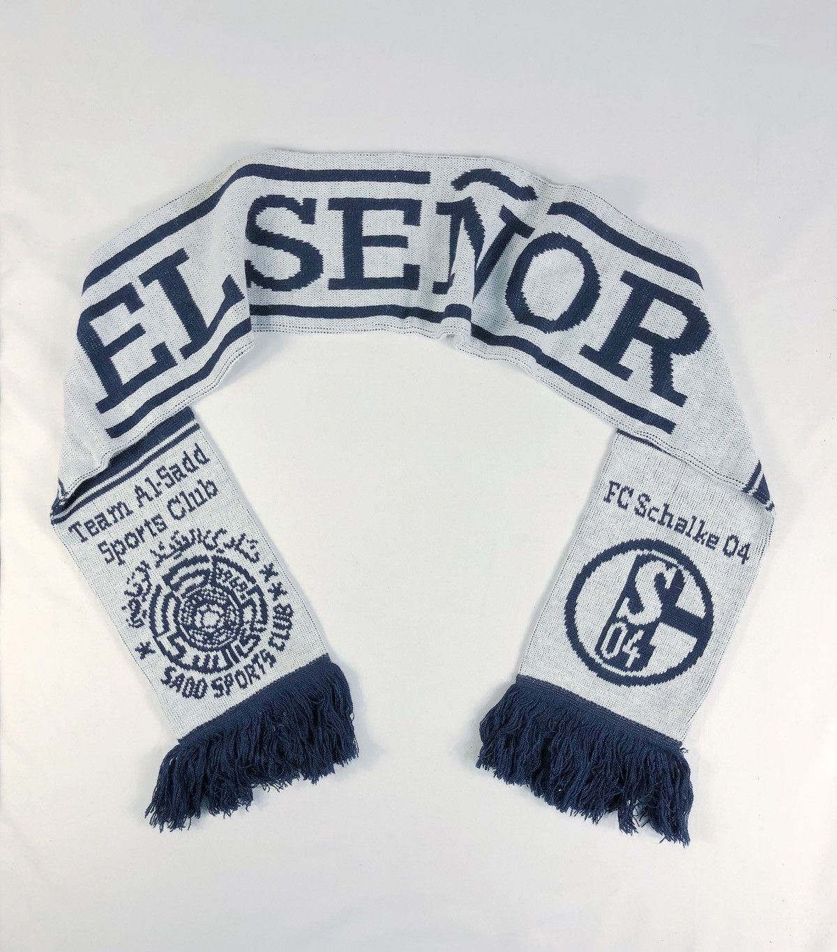 GmbH Rare Schalke 04 Raul Muffler Scarf Made in Germany Size ONE SIZE - 2 Thumbnail
