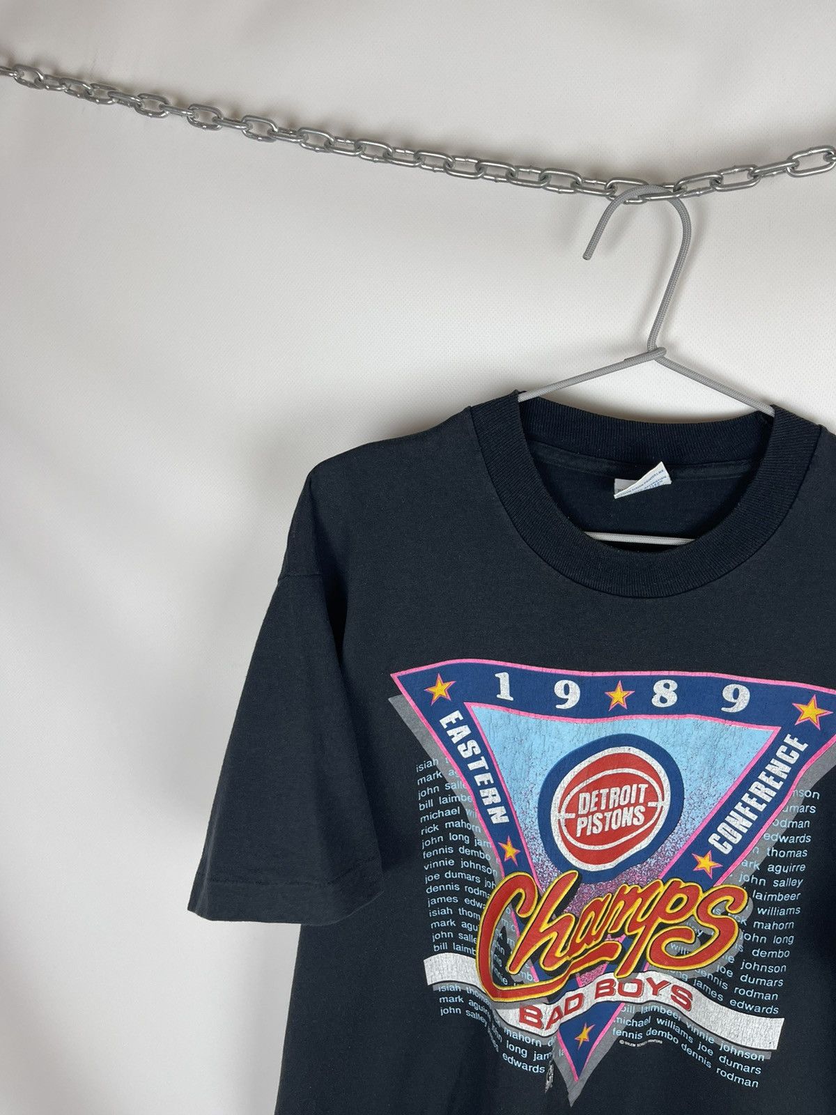 NBA × Salem Sportswear × Vintage Salem Sportswear 1989 Detroit Pistons Champs Bad Boys tee Size US XL / EU 56 / 4 - 2 Thumbnail