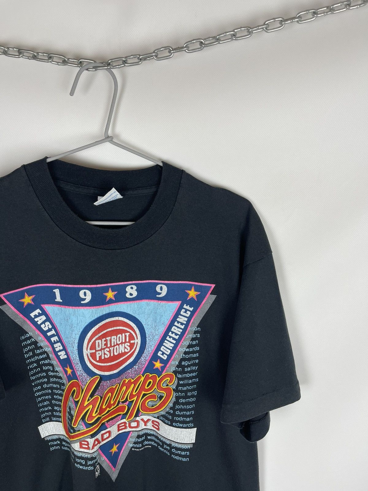 NBA × Salem Sportswear × Vintage Salem Sportswear 1989 Detroit Pistons Champs Bad Boys tee Size US XL / EU 56 / 4 - 3 Thumbnail
