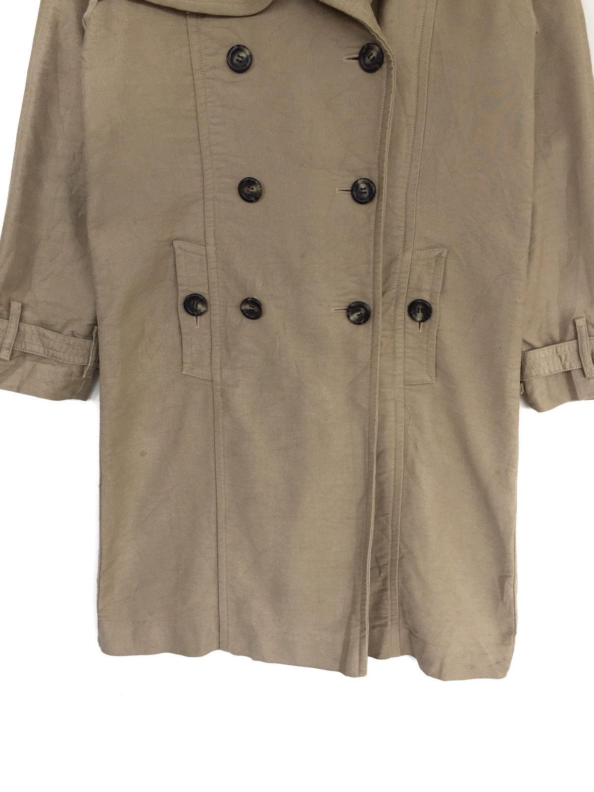 Post Overalls GRAIL🔥90s Post O'Alls 🇺🇸 Beige Long Trench Coat Jacket Size US S / EU 44-46 / 1 - 4 Thumbnail