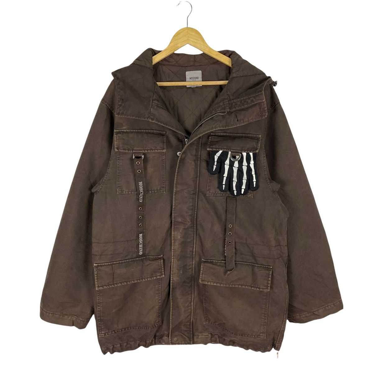 Moschino ❄️MOSCHINO Jeans Bondage Pocket Hoodie Zipper Jacket Size US M / EU 48-50 / 2 - 1 Thumbnail