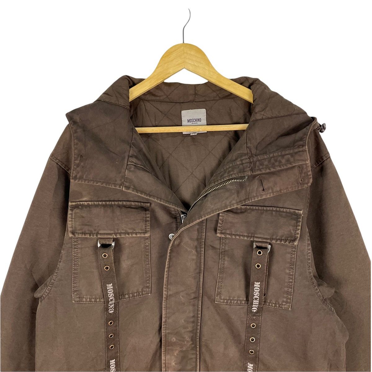 Moschino ❄️MOSCHINO Jeans Bondage Pocket Hoodie Zipper Jacket Size US M / EU 48-50 / 2 - 4 Thumbnail