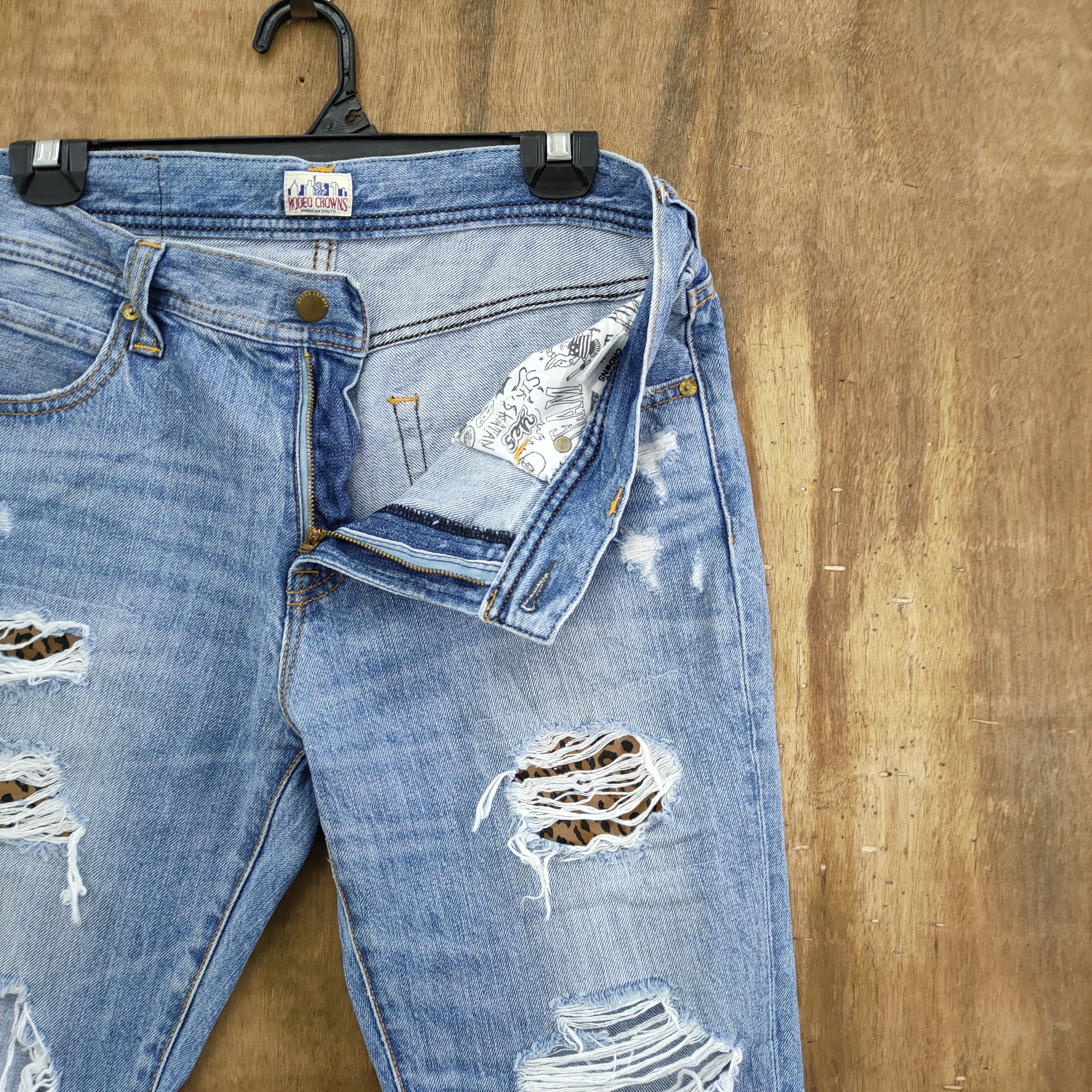 Japanese Brand × StraightFaded RODEO CROWNS FADED/DISTRESSED JEANS DENIM JEANS PANTS Size US 29 - 8 Thumbnail