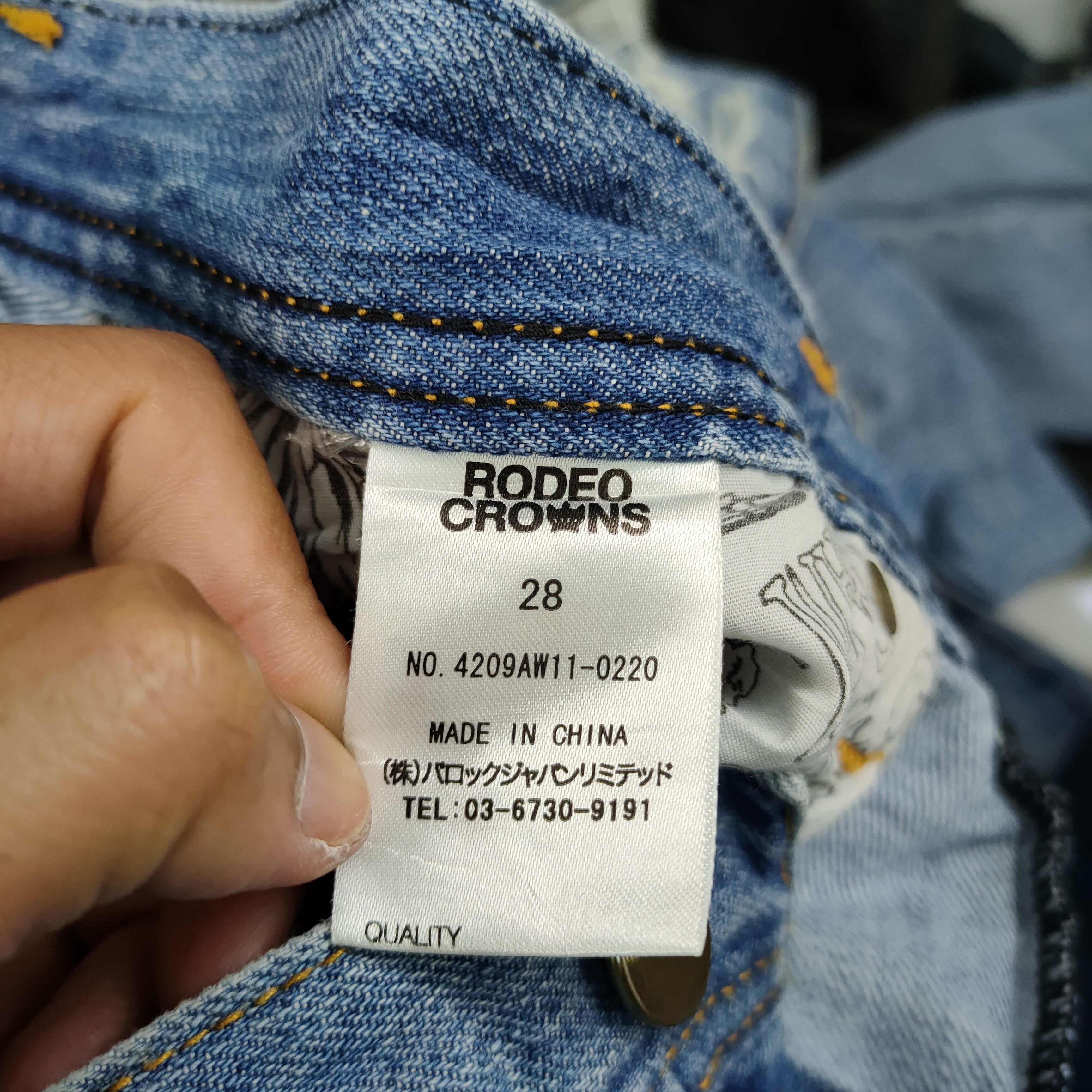Japanese Brand × StraightFaded RODEO CROWNS FADED/DISTRESSED JEANS DENIM JEANS PANTS Size US 29 - 13 Thumbnail