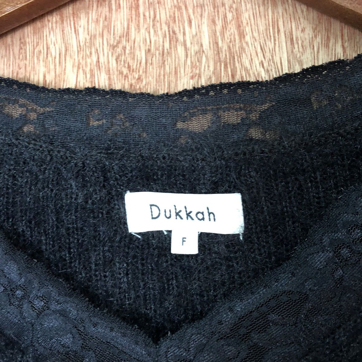 Homespun Knitwear Dukkah Black Shag Shaggy Fur Mohair Knitwear #6424 Size M / US 6-8 / IT 42-44 - 4 Thumbnail