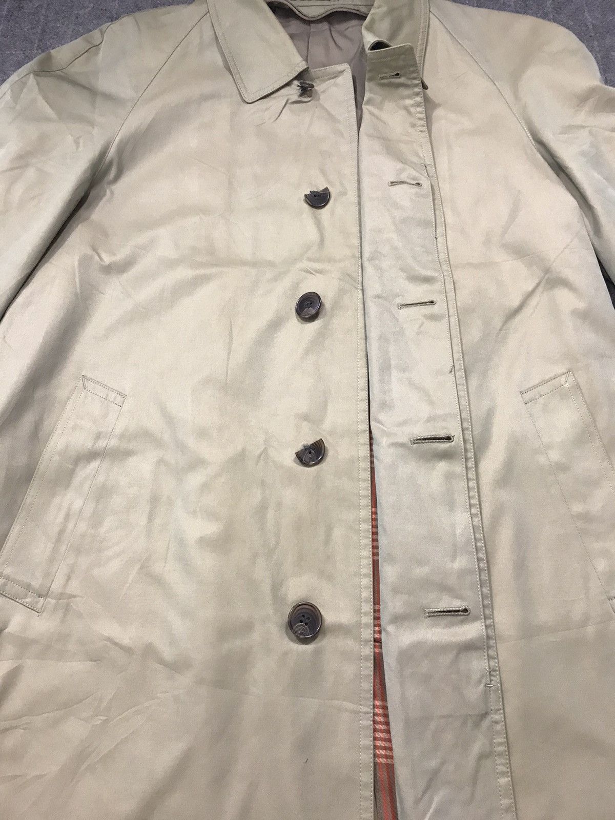 Vintage Yves Saint Lauren Pour Homme Luxury Trench Coat Jacket Size US XL / EU 56 / 4 - 3 Thumbnail
