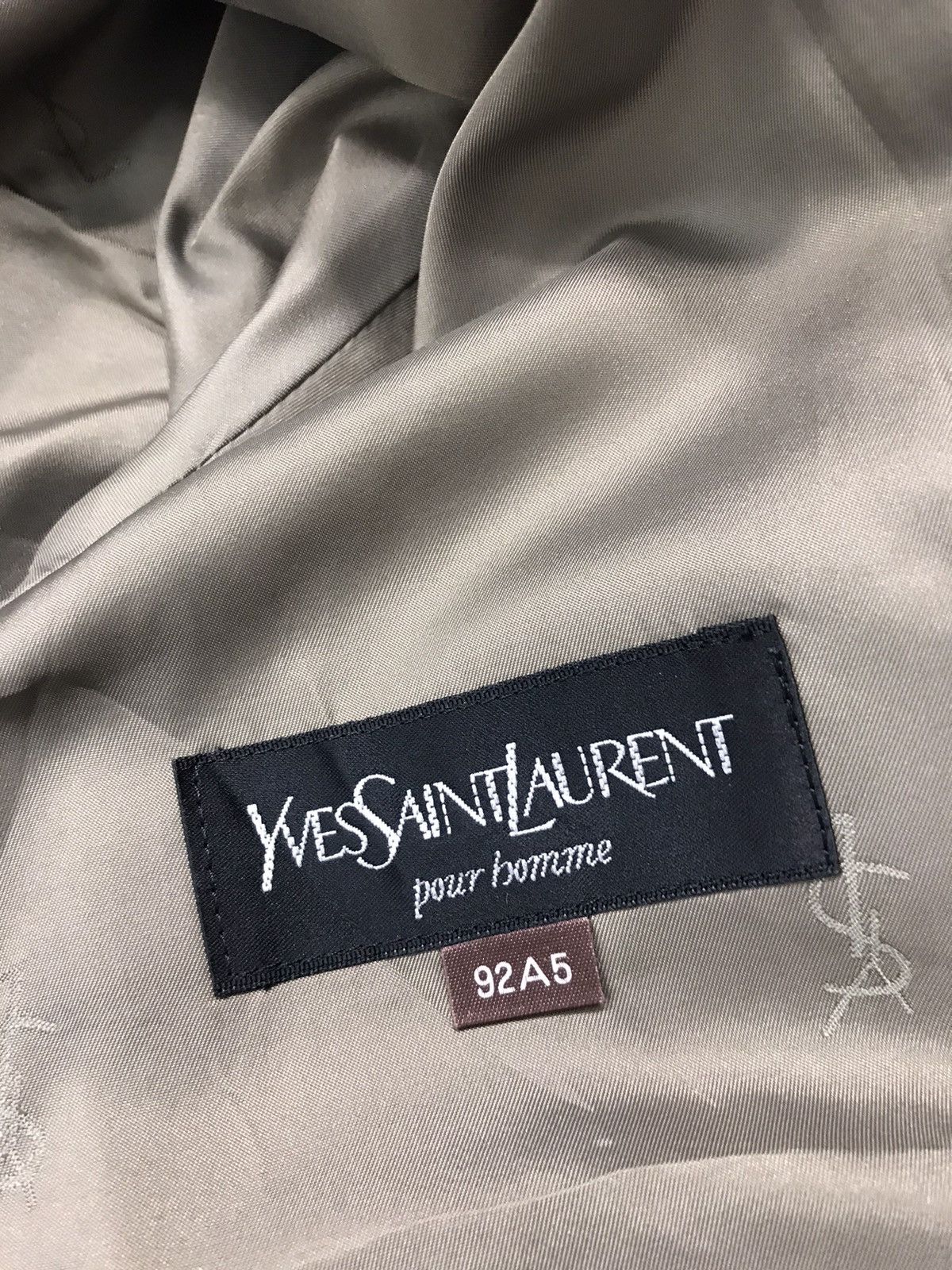 Vintage Yves Saint Lauren Pour Homme Luxury Trench Coat Jacket Size US XL / EU 56 / 4 - 7 Thumbnail
