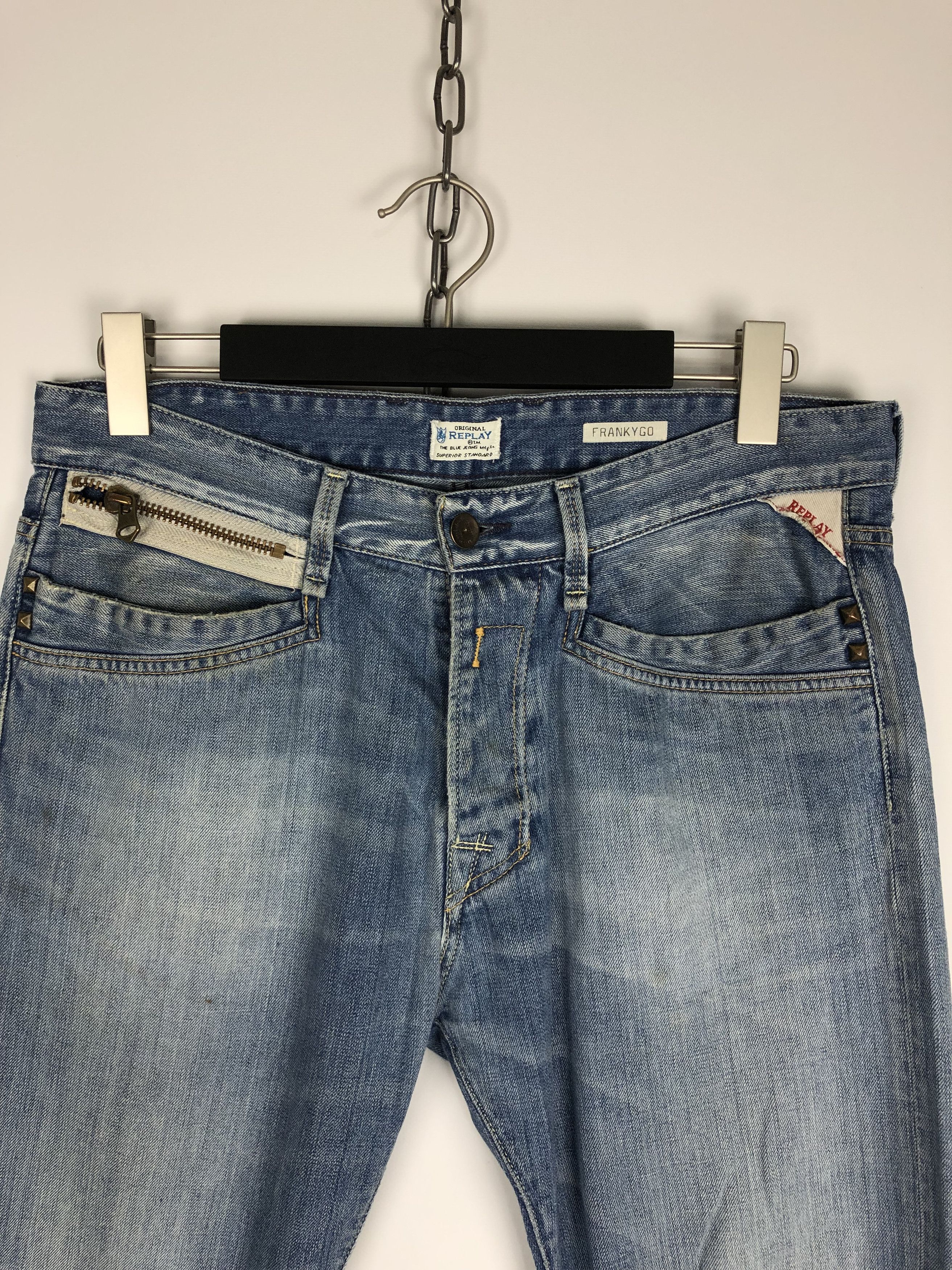 Vintage REPLAY Denim Jeans Pants Franky Vintage Trousers size 32x30 Size US 32 / EU 48 - 2 Preview