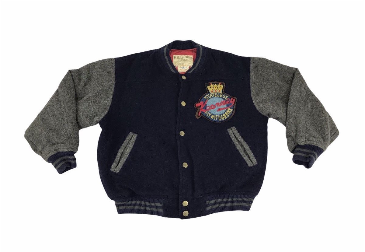image of Vintage 80's Kearney House Baseball Slugger Fighter Jacket in Mix, Men's (Size Large)