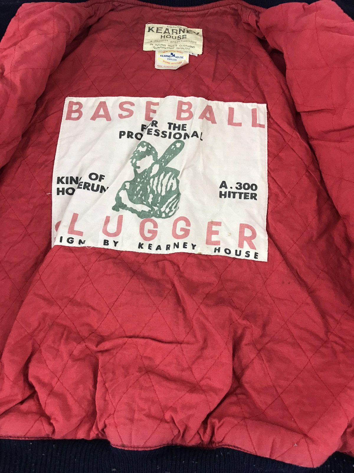 Vintage Vintage 80s Kearney House Baseball Slugger FIGHTER Jacket Size US L / EU 52-54 / 3 - 3 Thumbnail