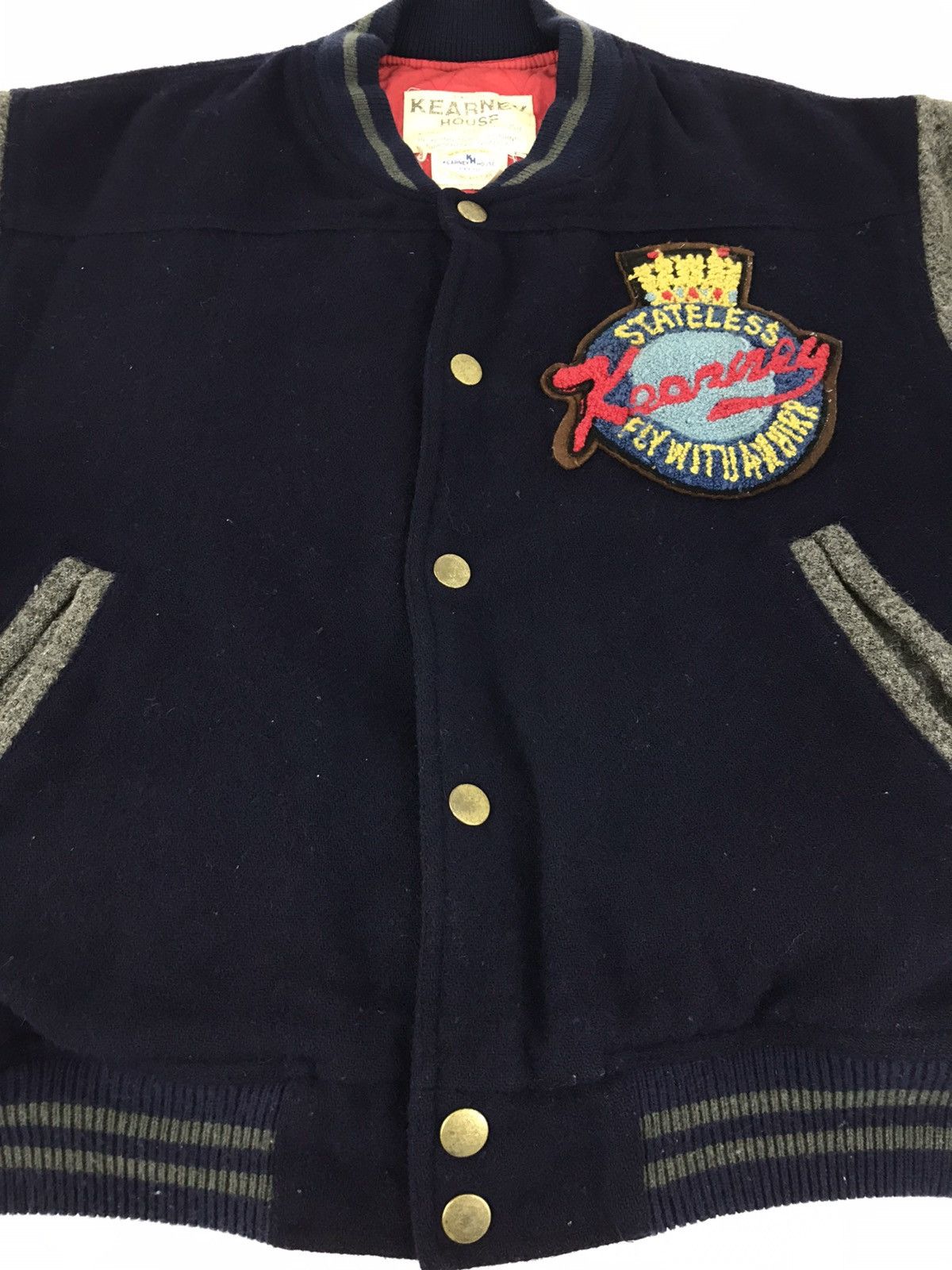 Vintage Vintage 80s Kearney House Baseball Slugger FIGHTER Jacket Size US L / EU 52-54 / 3 - 8 Thumbnail
