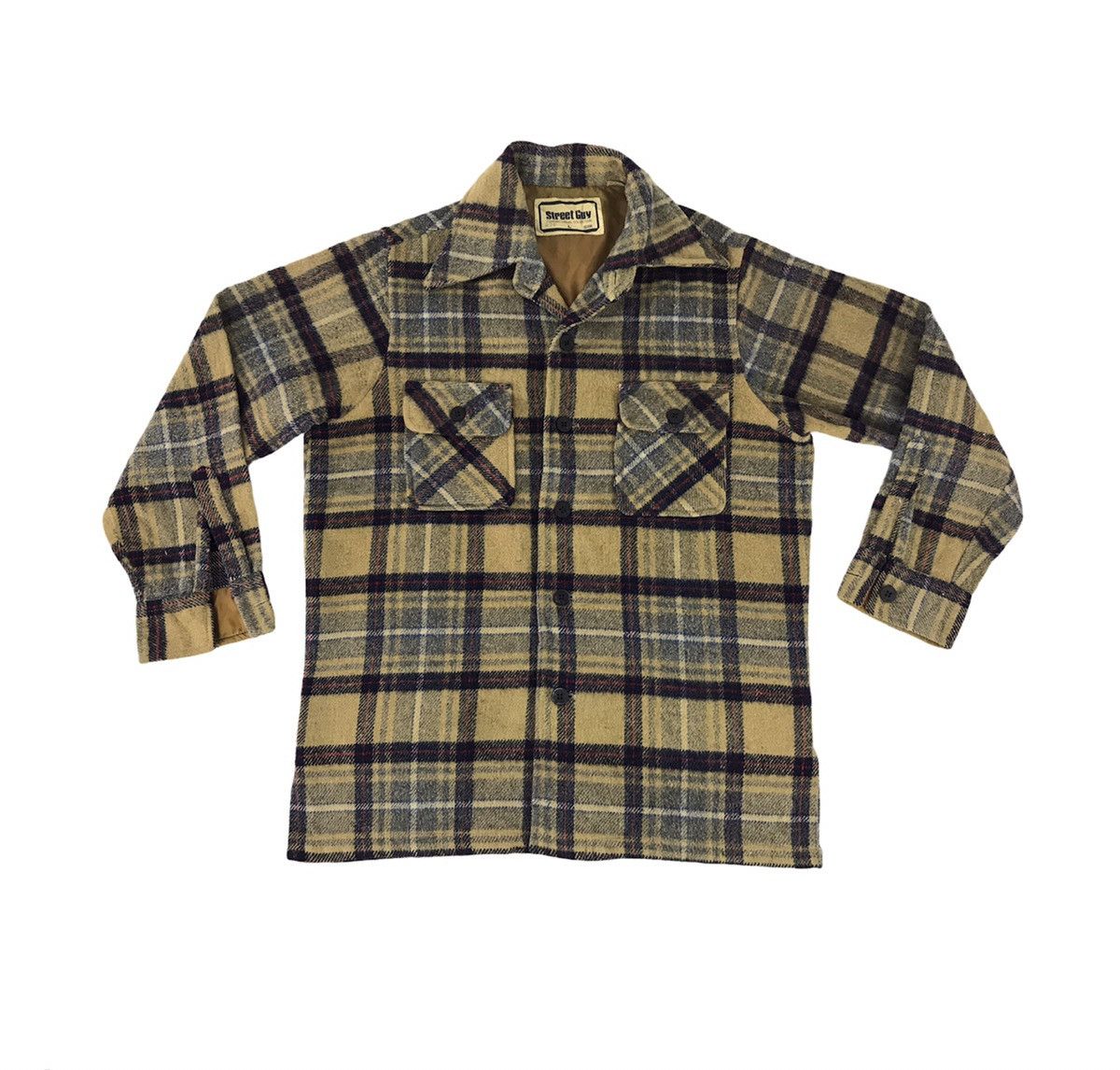 Flannel × Japanese Brand × Vintage Street Guy Plaid Check Tartan Classic Monogram Flannel Size US L / EU 52-54 / 3 - 1 Thumbnail