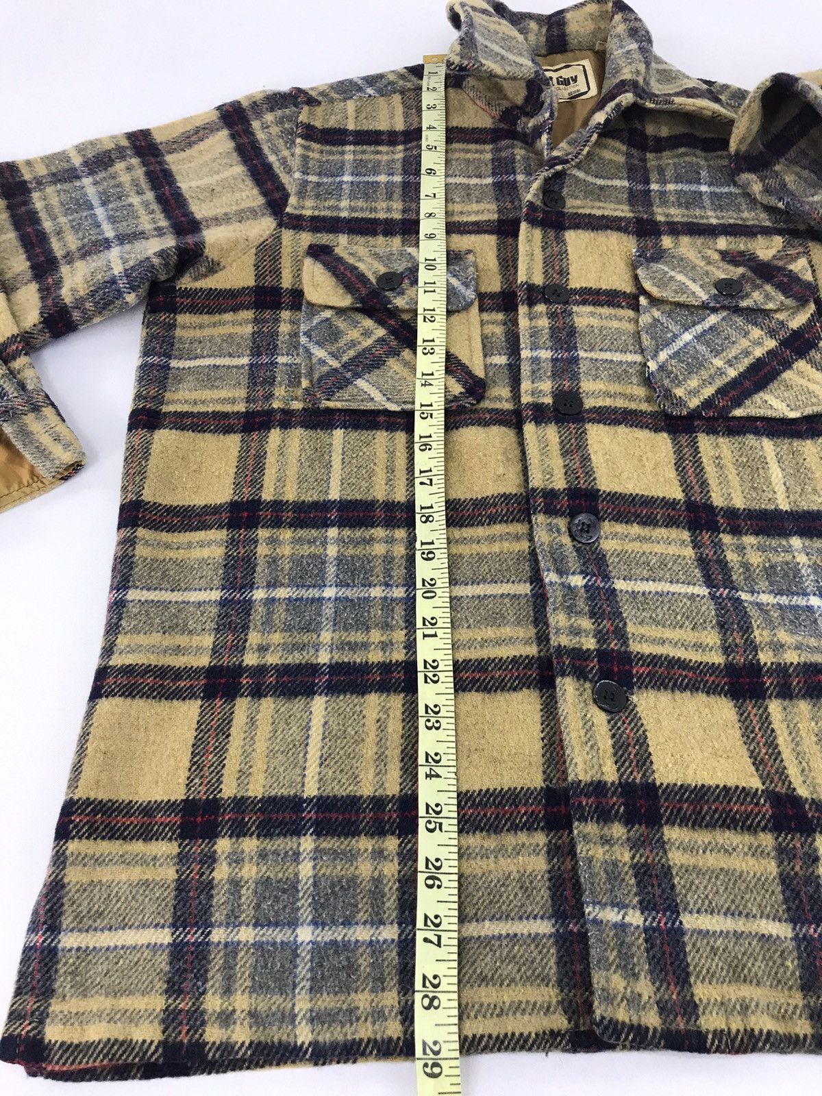 Flannel × Japanese Brand × Vintage Street Guy Plaid Check Tartan Classic Monogram Flannel Size US L / EU 52-54 / 3 - 9 Thumbnail