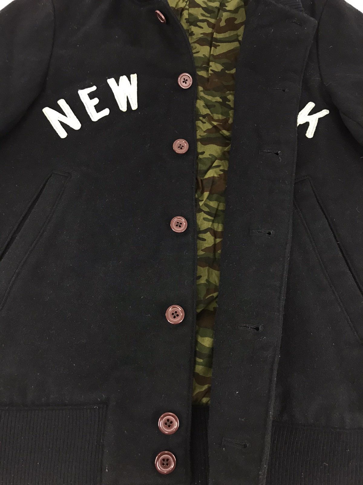 Other New York Spell Out Camo Inner Varsity College Jacket Size US M / EU 48-50 / 2 - 3 Thumbnail