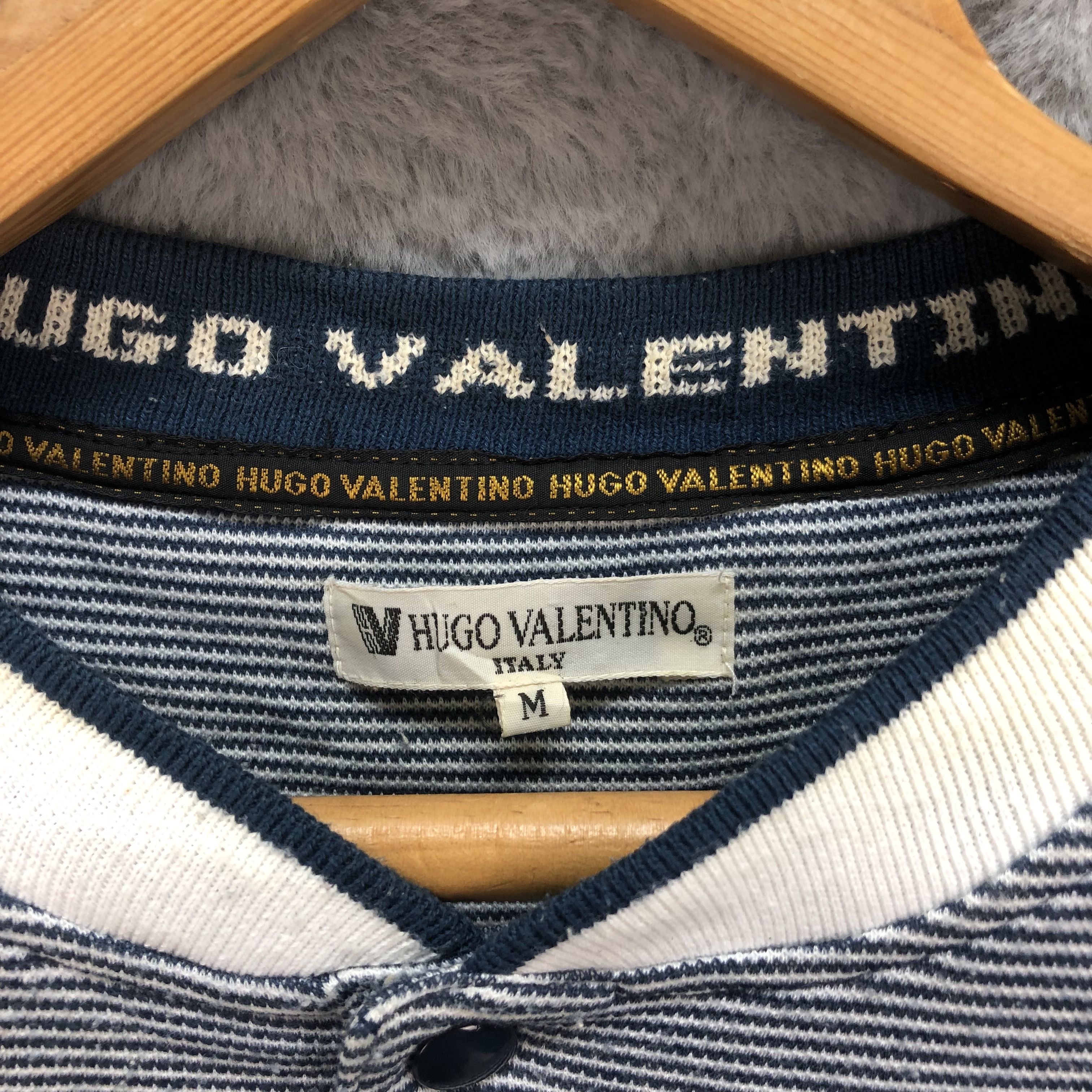Valentino HUGO VALENTINO SINGLE POCKET STRIPES SWEATSHIRTS #5178-177 Size US M / EU 48-50 / 2 - 8 Thumbnail