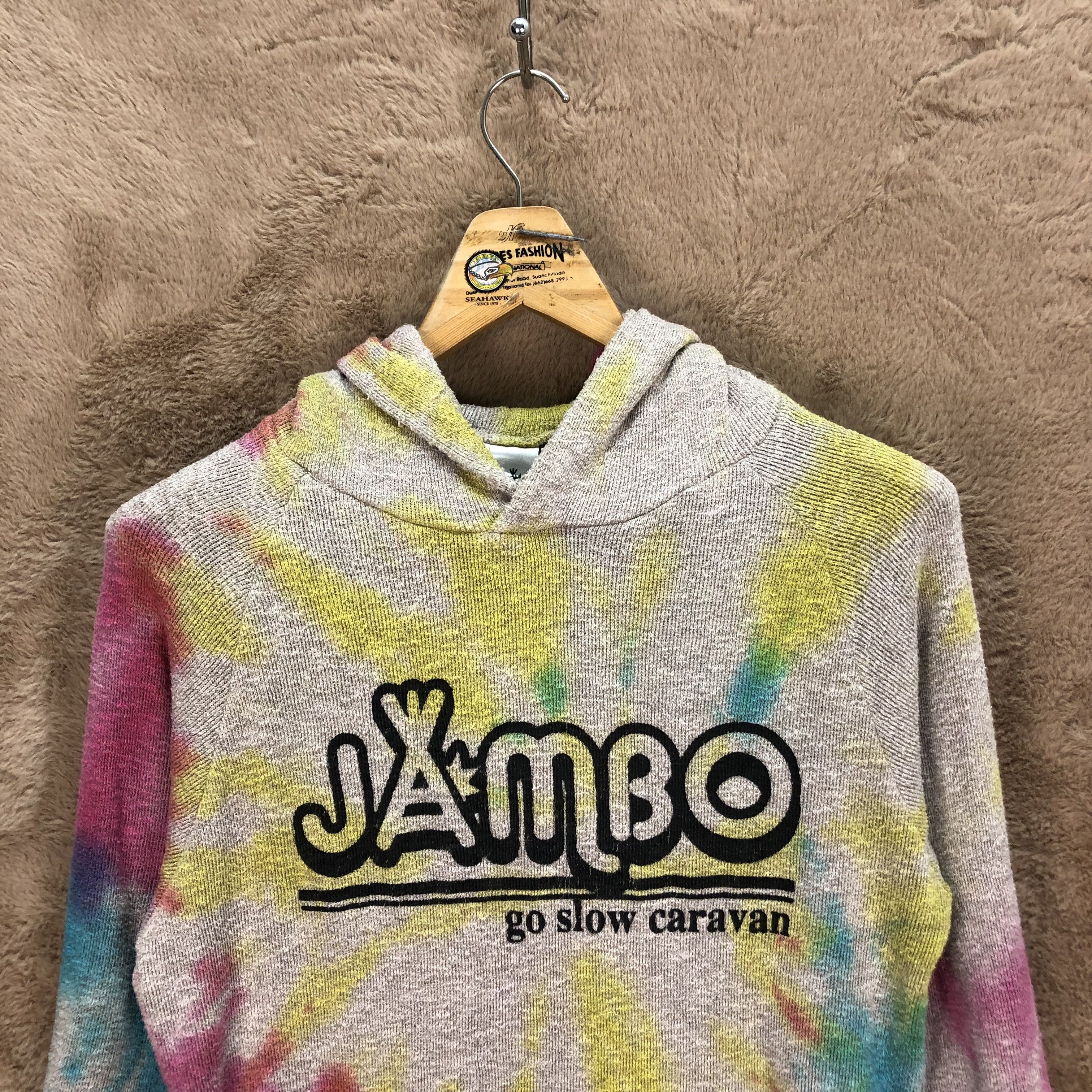 go slow caravan GO SLOW CARAVAN JAMBO TIE DYE PULLOVER HOODIES #5203-179 Size US S / EU 44-46 / 1 - 2 Thumbnail