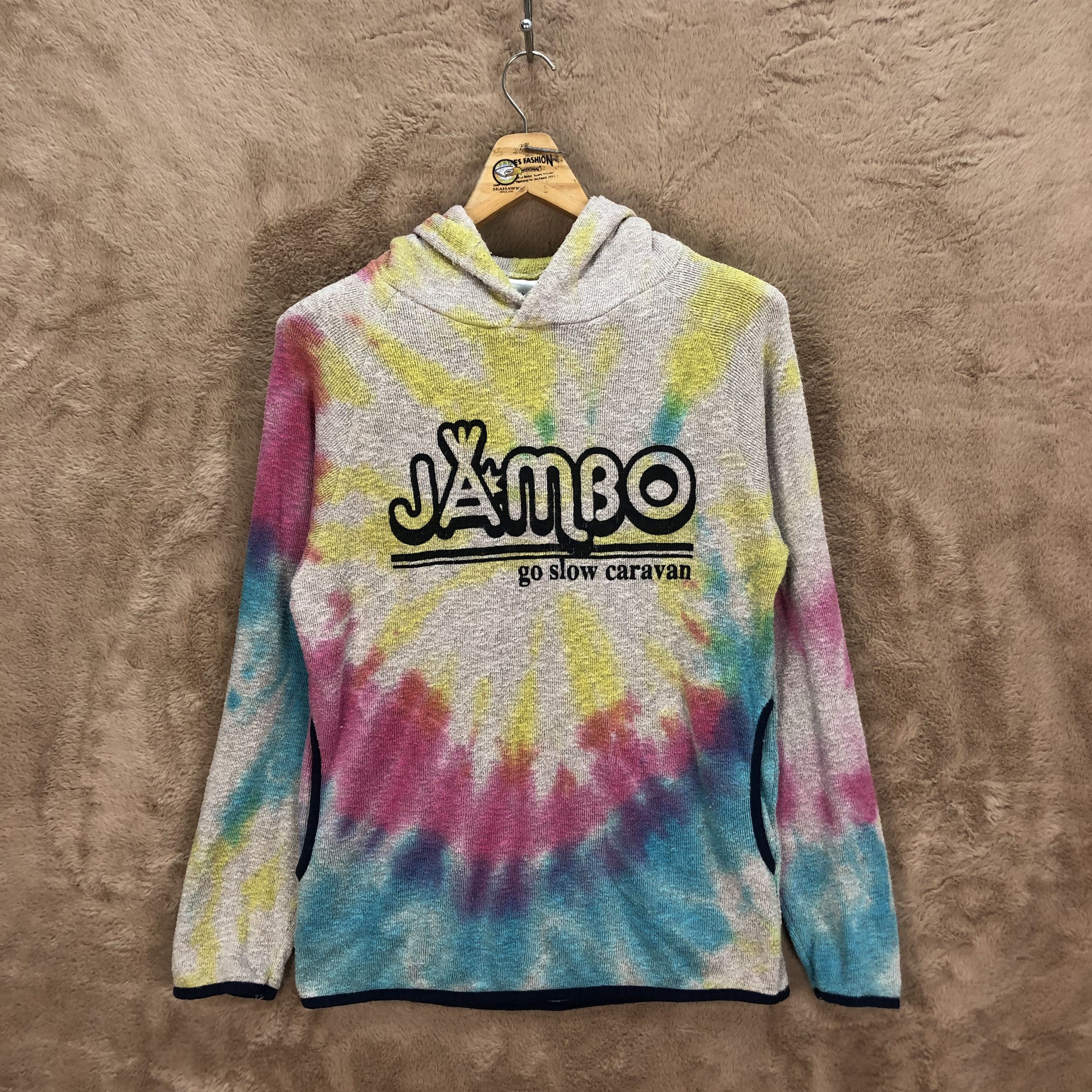 go slow caravan GO SLOW CARAVAN JAMBO TIE DYE PULLOVER HOODIES #5203-179 Size US S / EU 44-46 / 1 - 1 Thumbnail