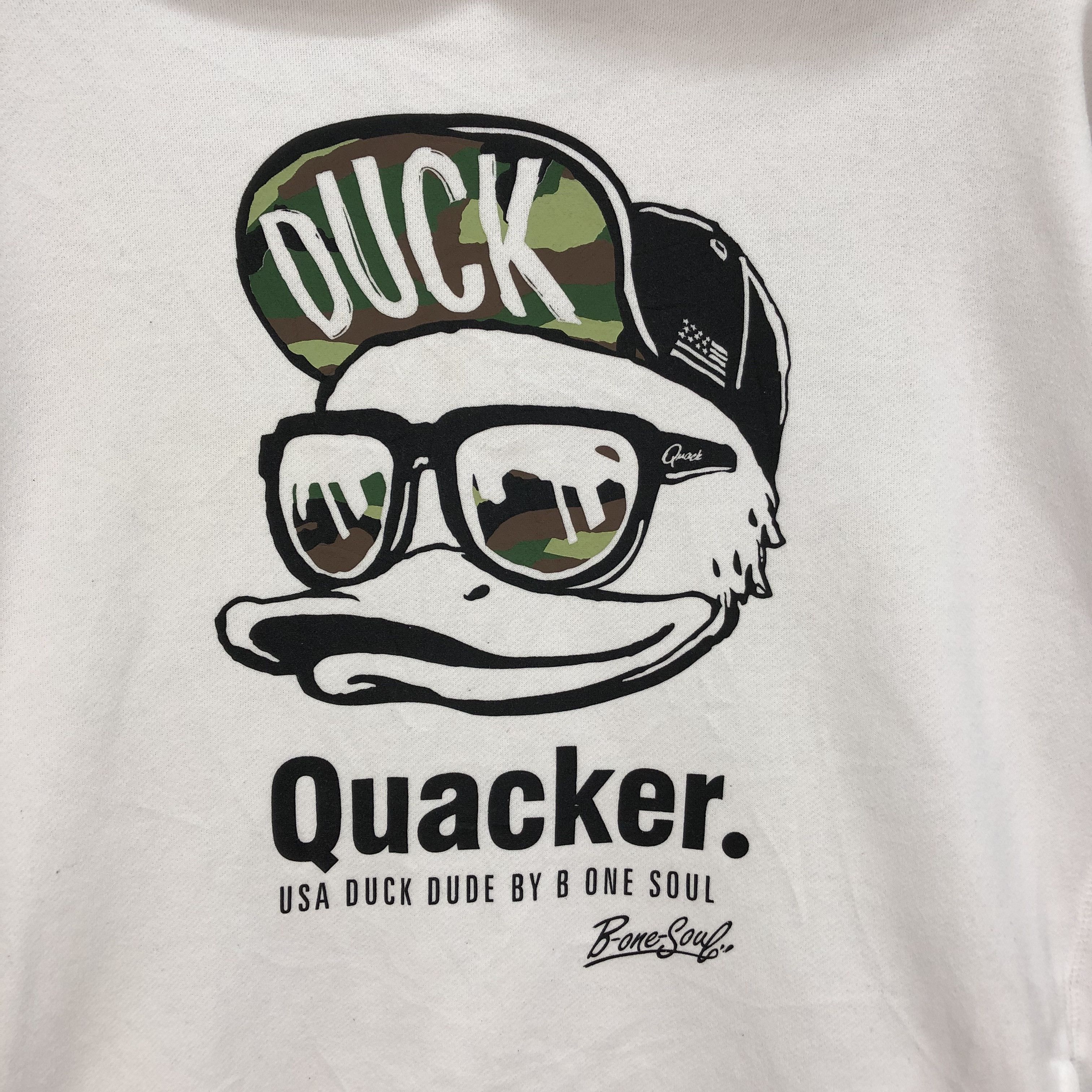 Japanese Brand DUCK DUDE QUAKER BY B ONE SOUL PULLOVER HOODIES #5246-181 Size US L / EU 52-54 / 3 - 3 Thumbnail
