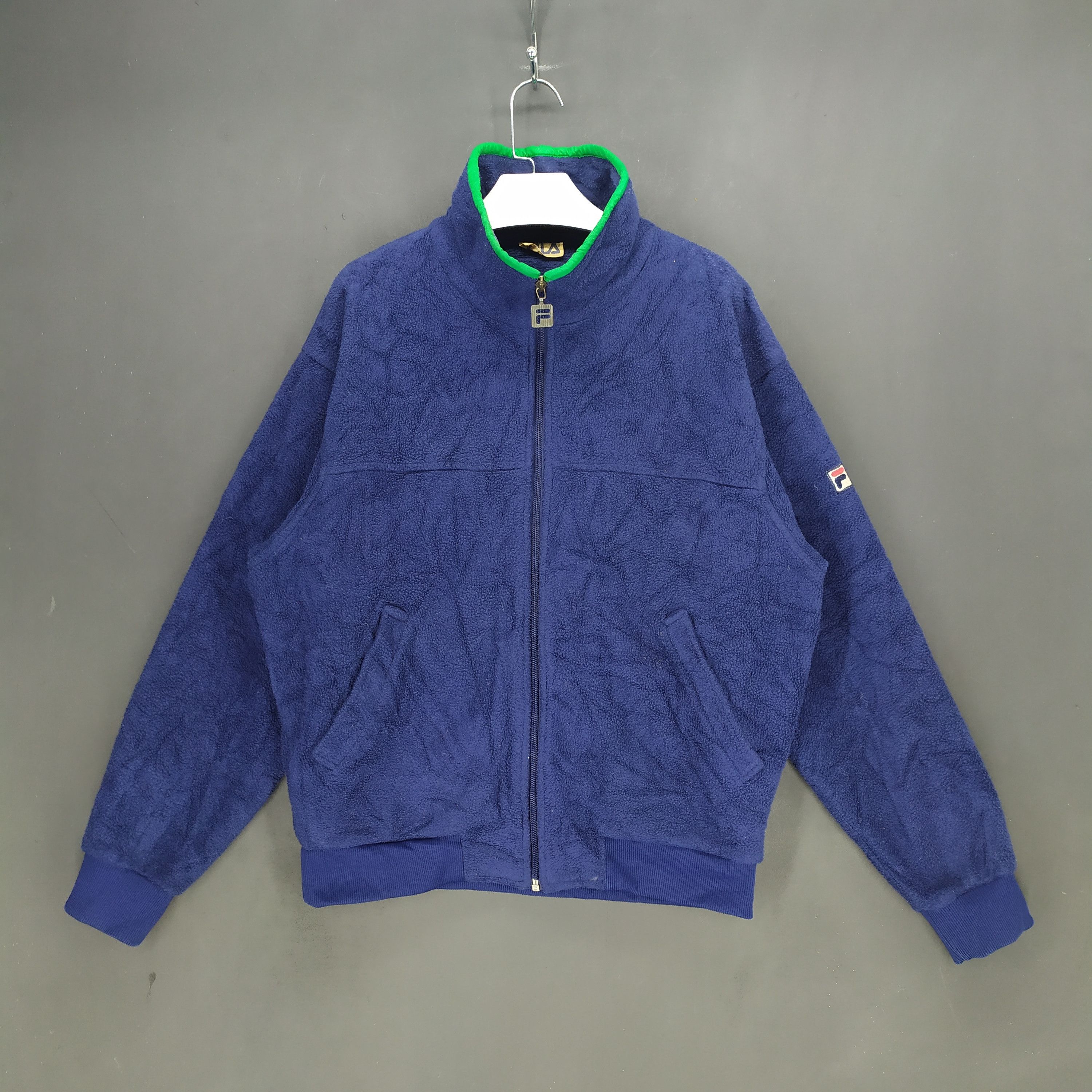 Fila Vintage Fila White Rock Turtle Neck Fleece Jacket #1236-51 Size US S / EU 44-46 / 1 - 1 Thumbnail