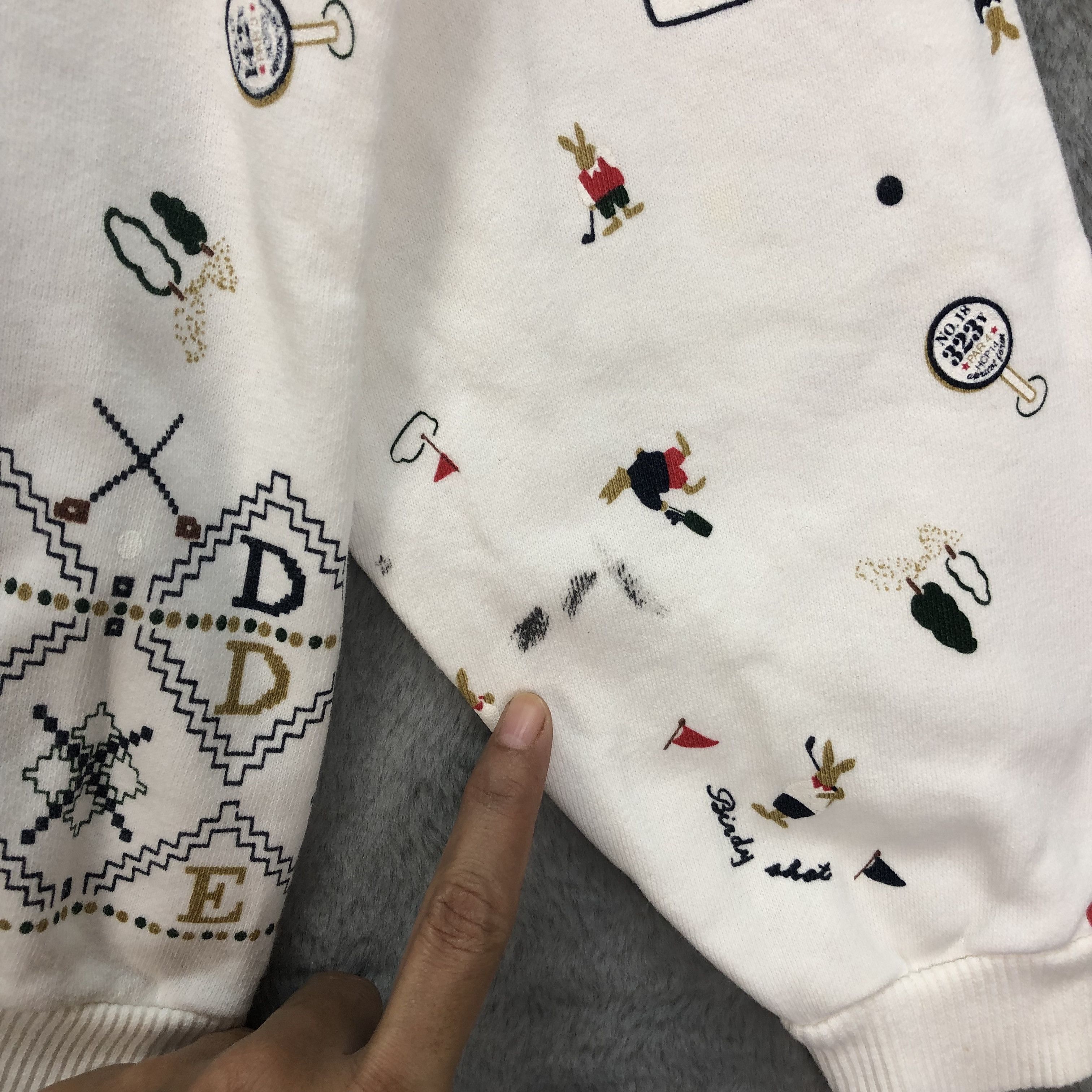 Japanese Brand RABBIT ENJOY GOLF APRICOT FARM BY CREED SWEATER #5155-176 Size US S / EU 44-46 / 1 - 14 Thumbnail