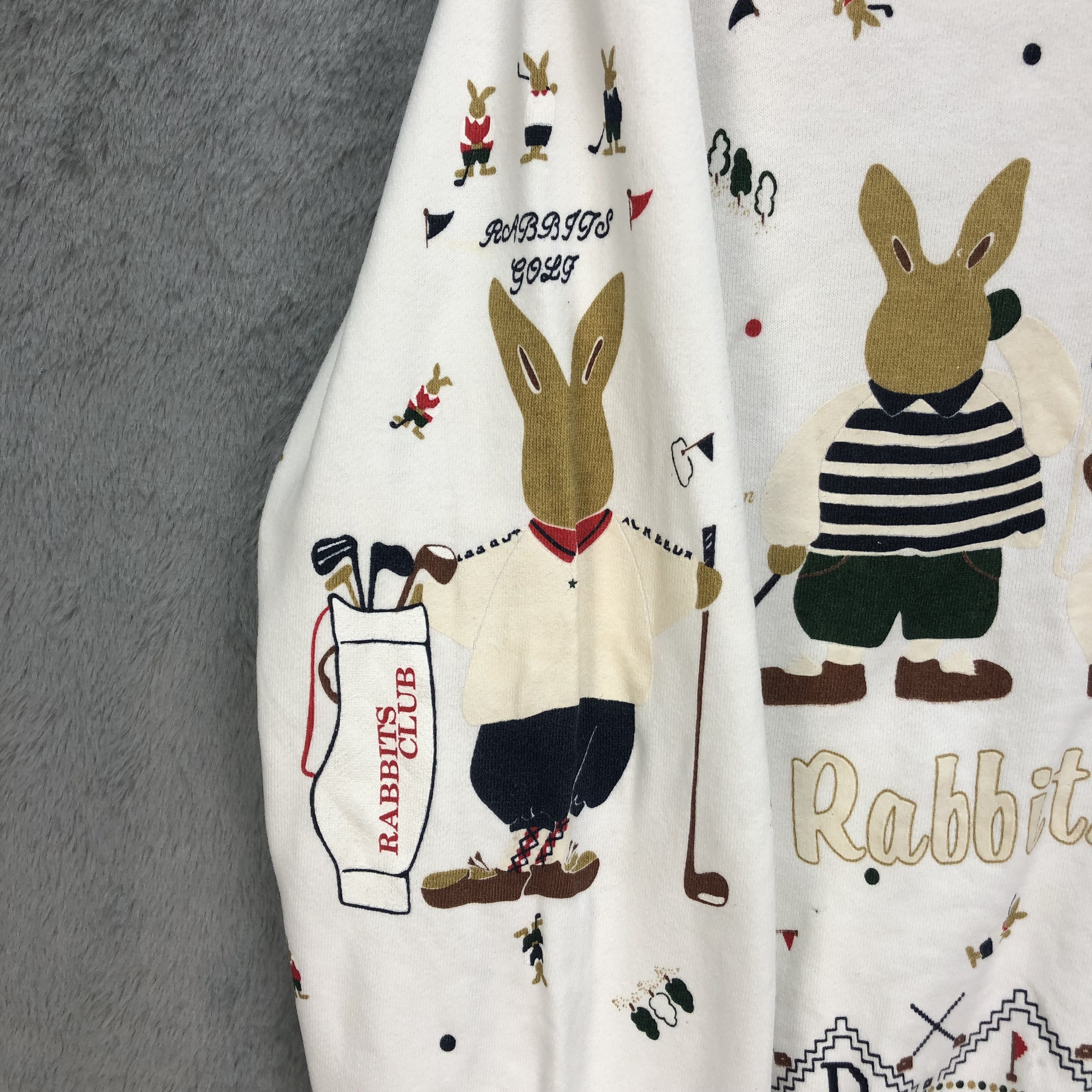Japanese Brand RABBIT ENJOY GOLF APRICOT FARM BY CREED SWEATER #5155-176 Size US S / EU 44-46 / 1 - 8 Thumbnail