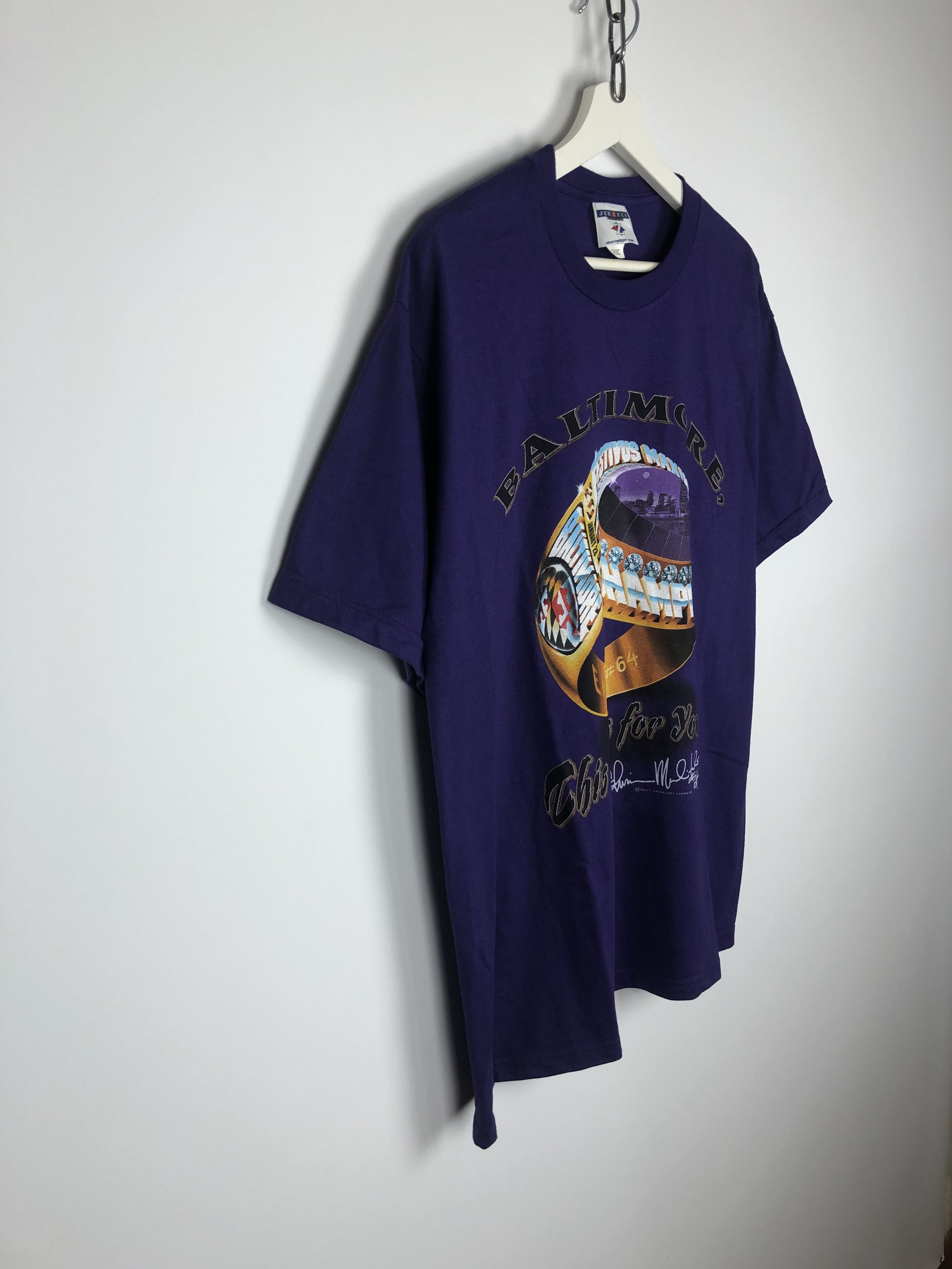 Jerzees Jerzees USA Tee Vintage Activewear 2001 Baltimore Champions Size US L / EU 52-54 / 3 - 5 Thumbnail