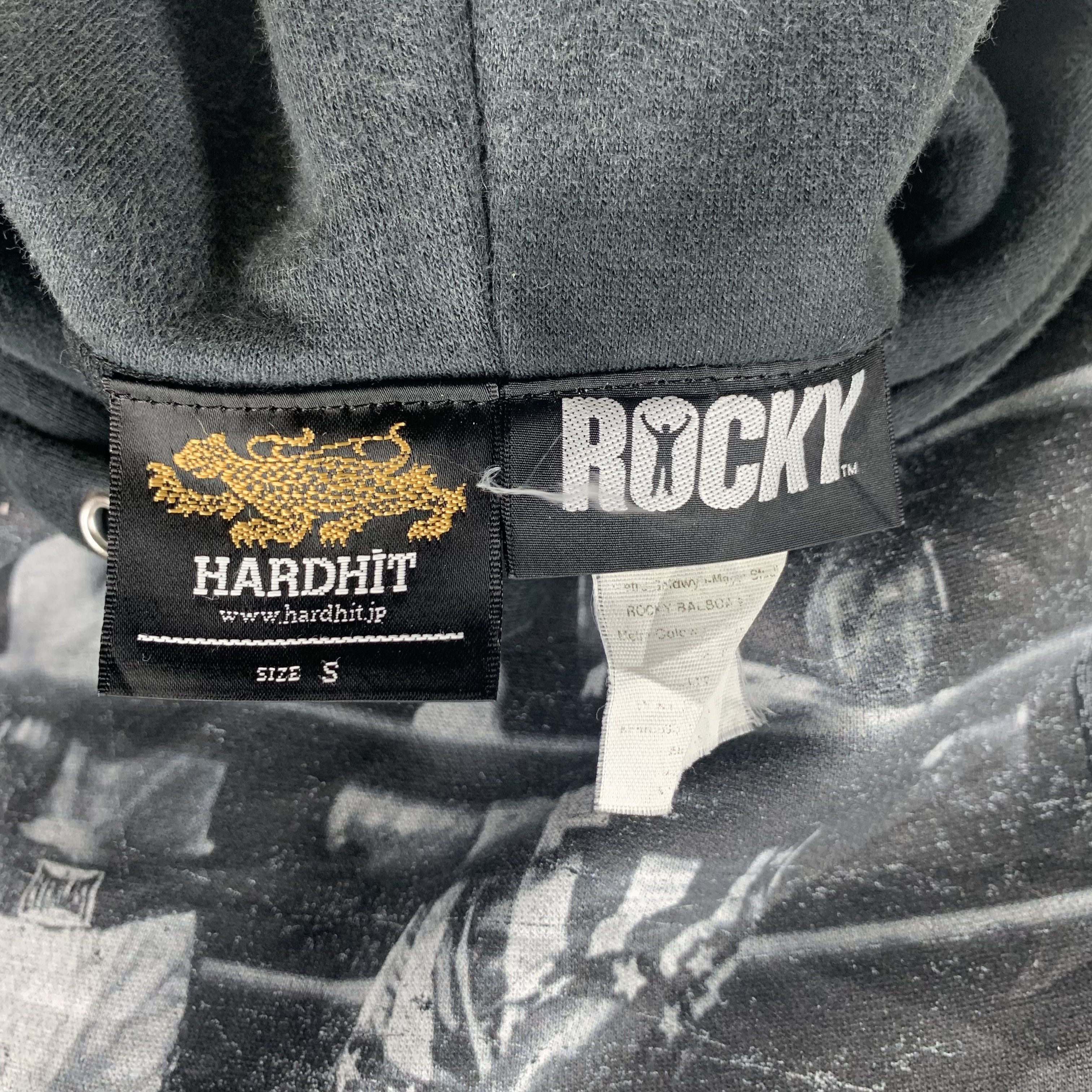 Japanese Brand Hardhit Japan Rocky Big Logo Pullover Hoodies #3559-50 Size US S / EU 44-46 / 1 - 7 Thumbnail