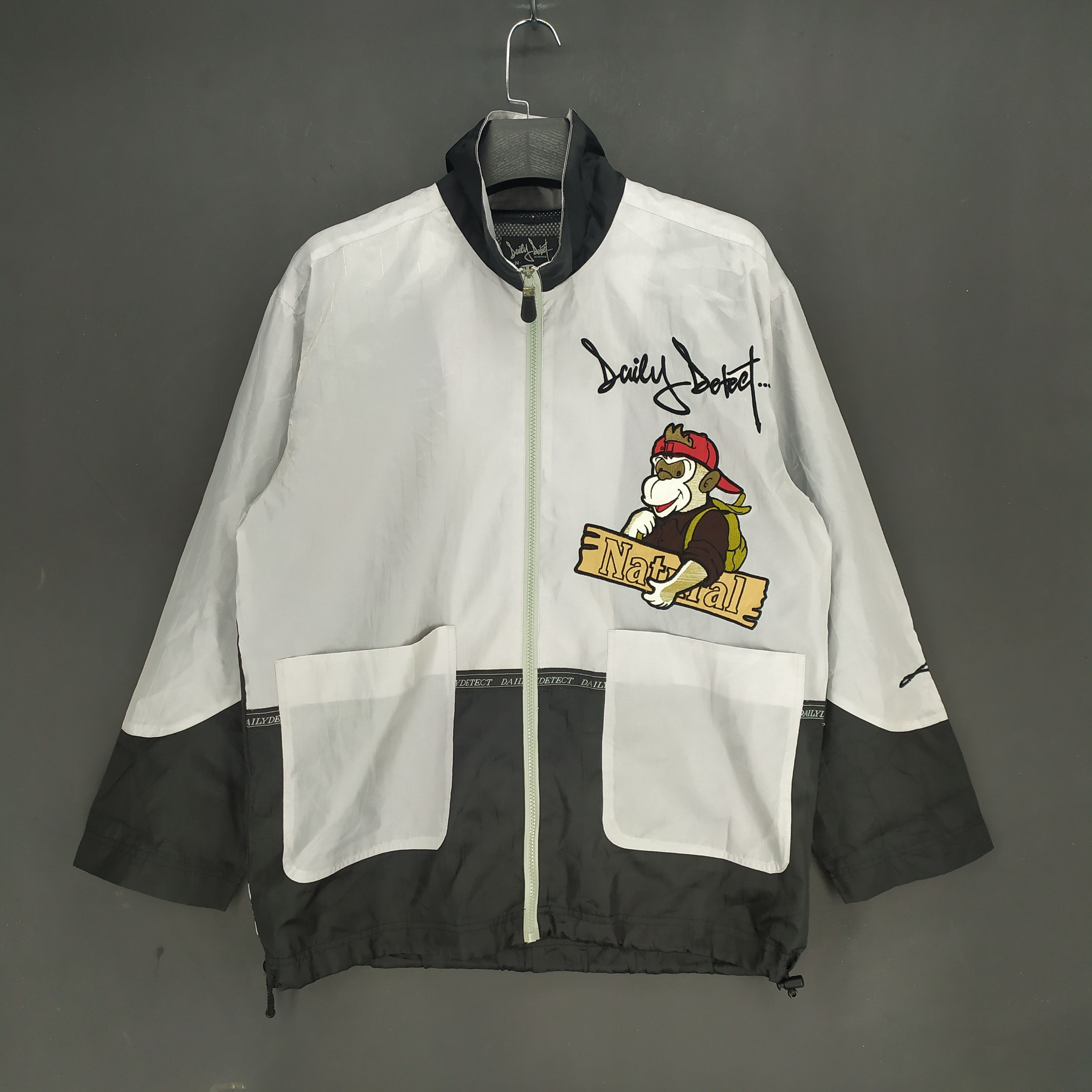 Japanese Brand Daily Detect Embroidery Big Logo Windbreaker #1199-49 Size US M / EU 48-50 / 2 - 7 Thumbnail