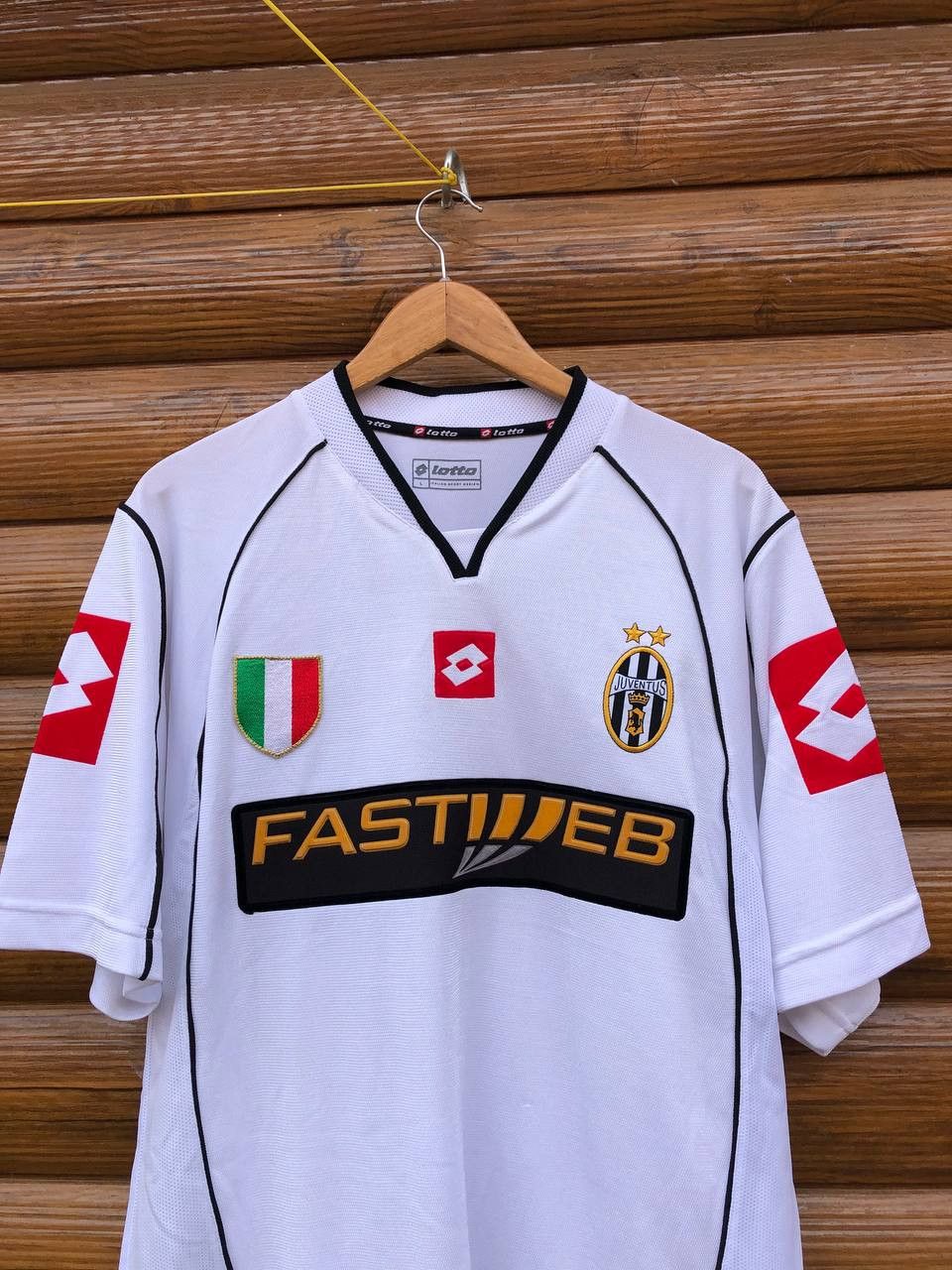 Lotto Sport VINTAGE JUVENTUS AWAY FOOTBALL SHIRT LOTTO SOCCER JERSEY Size US L / EU 52-54 / 3 - 2 Thumbnail