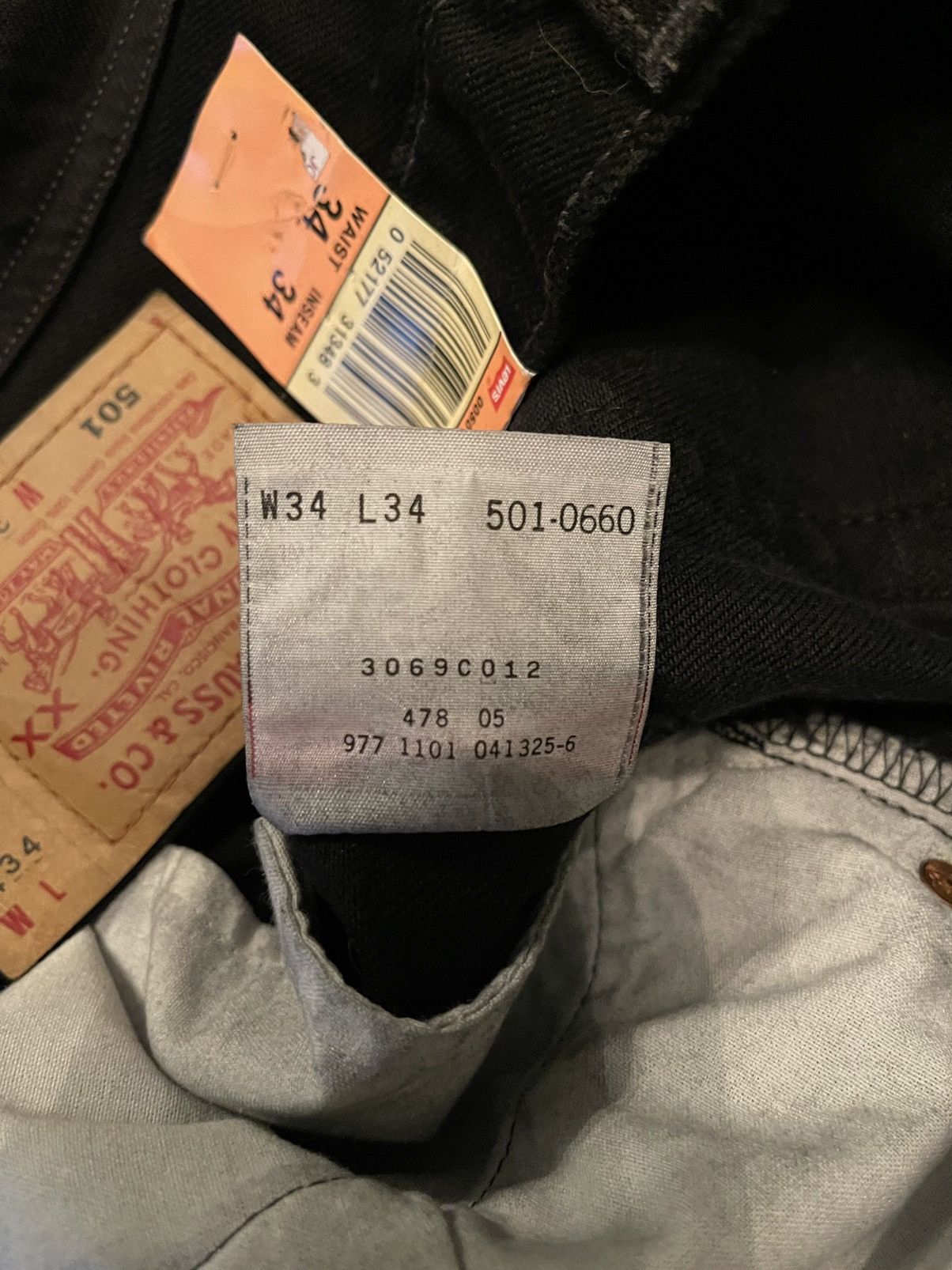 Levi's × Levi's Vintage Clothing × Vintage Levi’s vintage deadstock NWT 34x34 black jeans Size US 34 / EU 50 - 8 Thumbnail