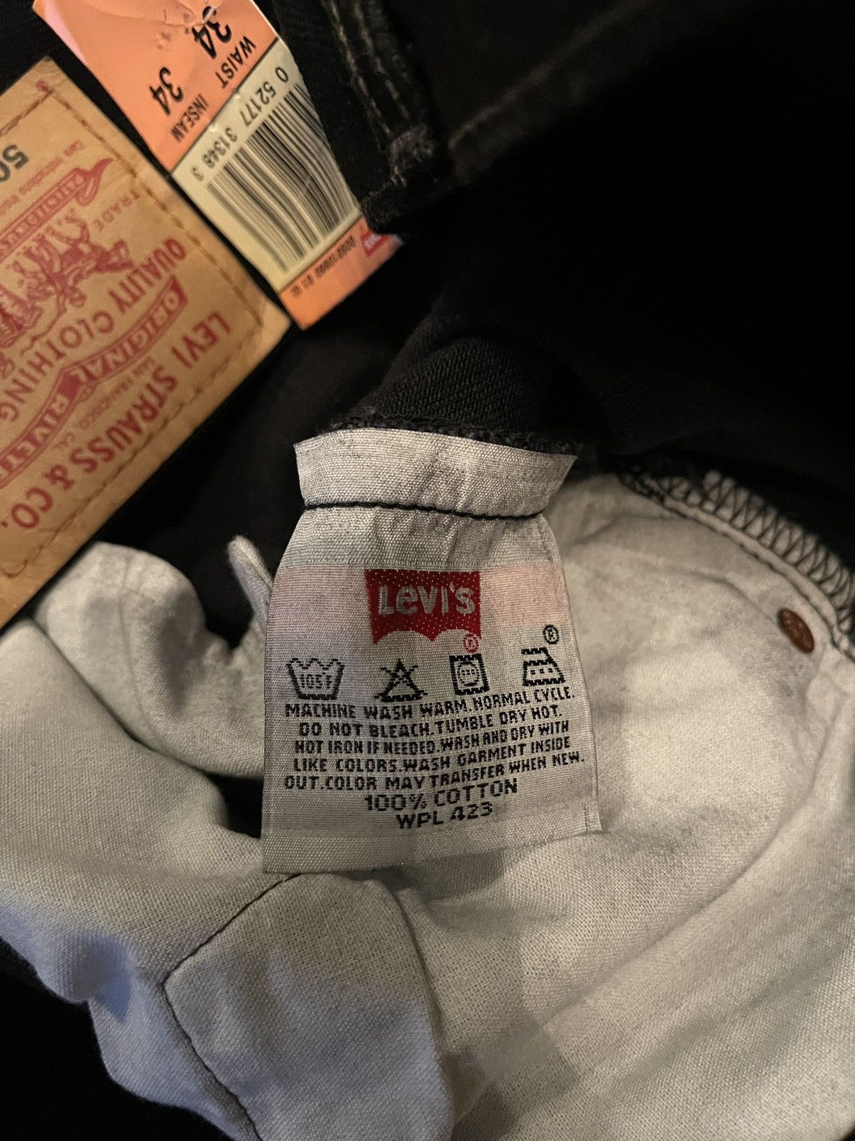Levi's × Levi's Vintage Clothing × Vintage Levi’s vintage deadstock NWT 34x34 black jeans Size US 34 / EU 50 - 7 Thumbnail
